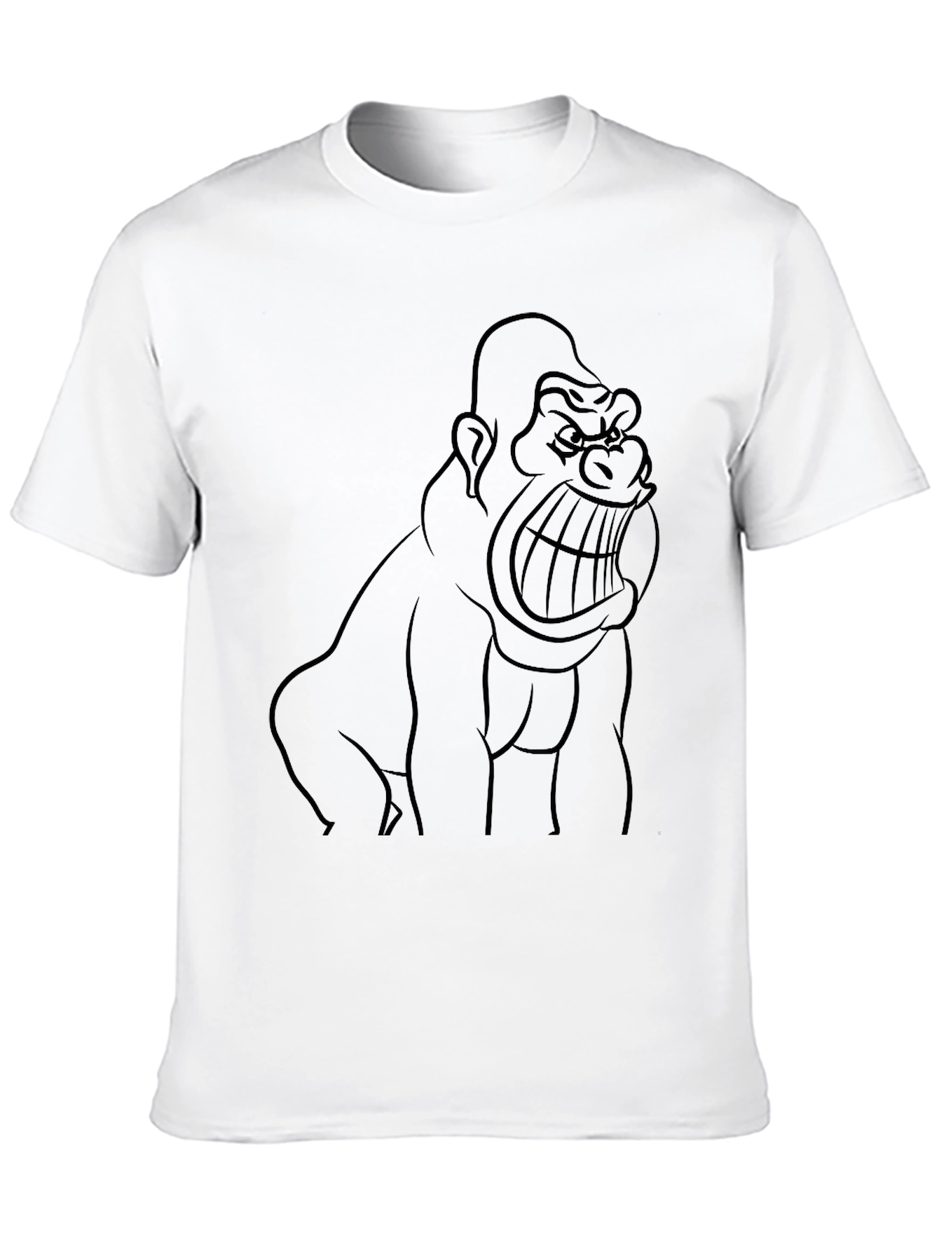 Gorilla Graphic Black T-Shirt - Fierce Style!