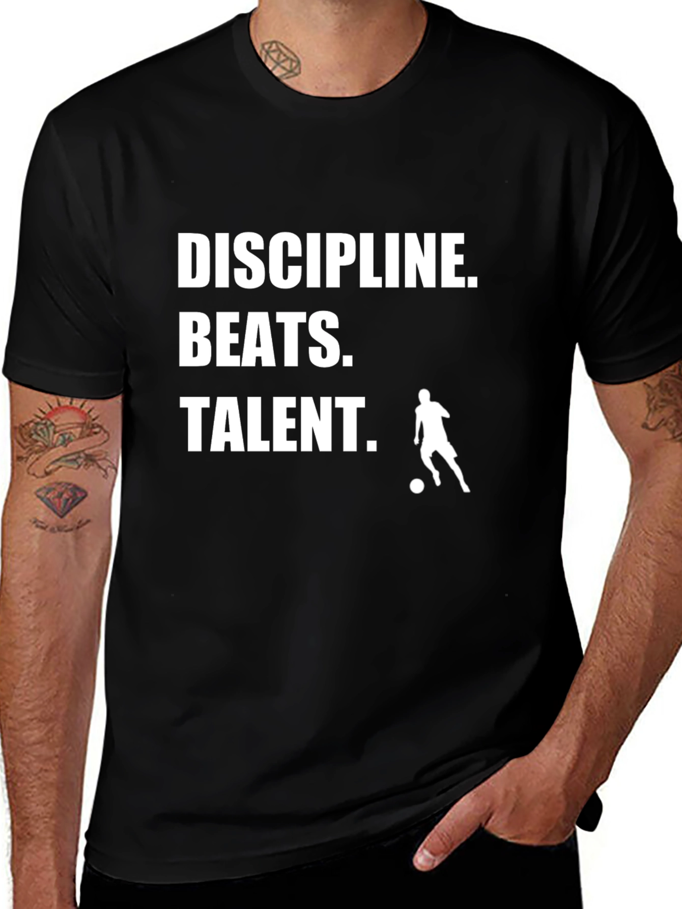 Discipline Beats Talent Graphic T-Shirt