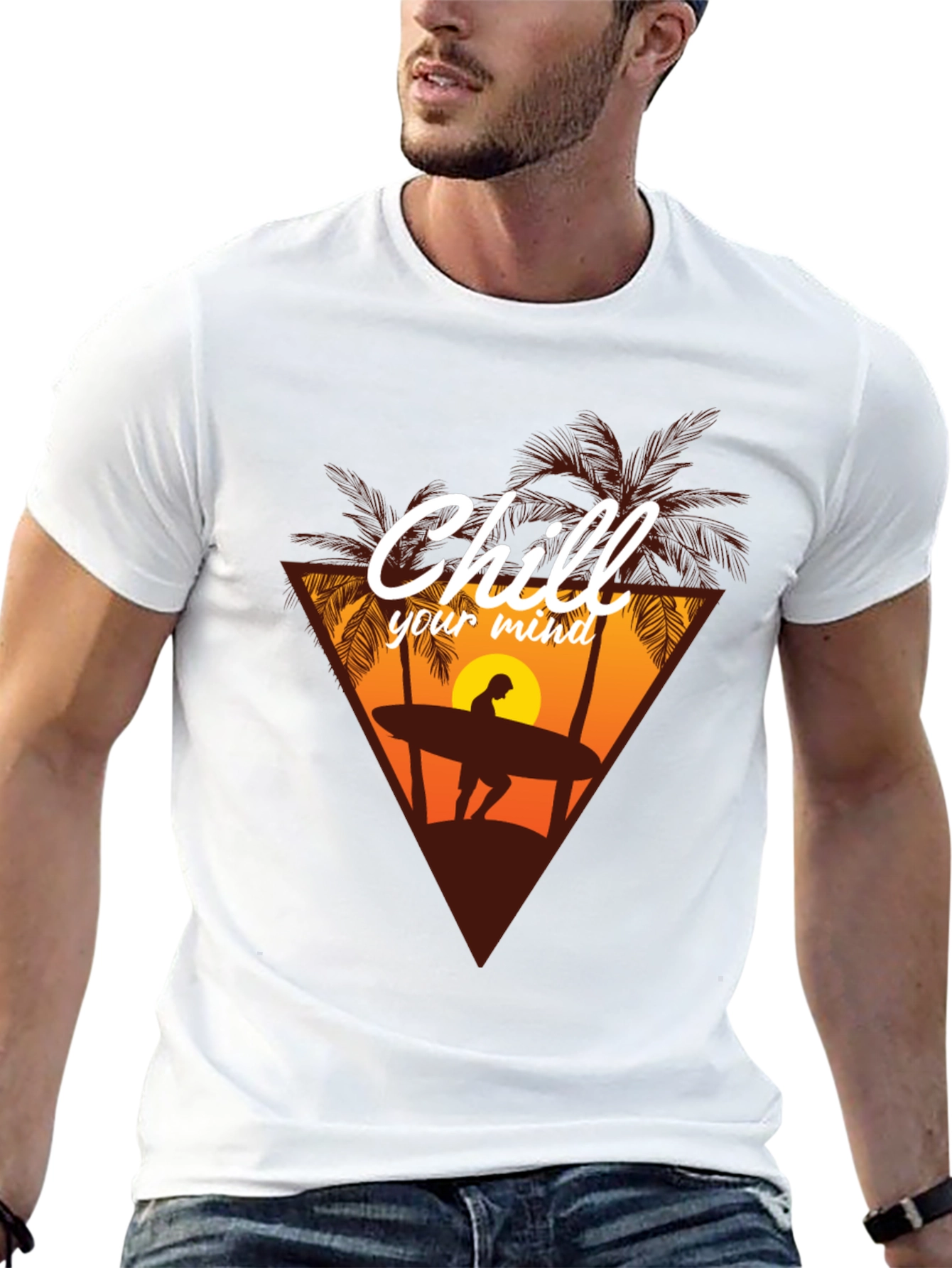 Chill Your Mind Black Graphic Tee