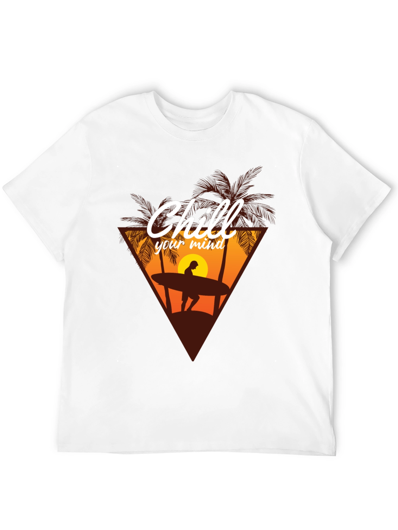Chill Your Mind Black Graphic Tee
