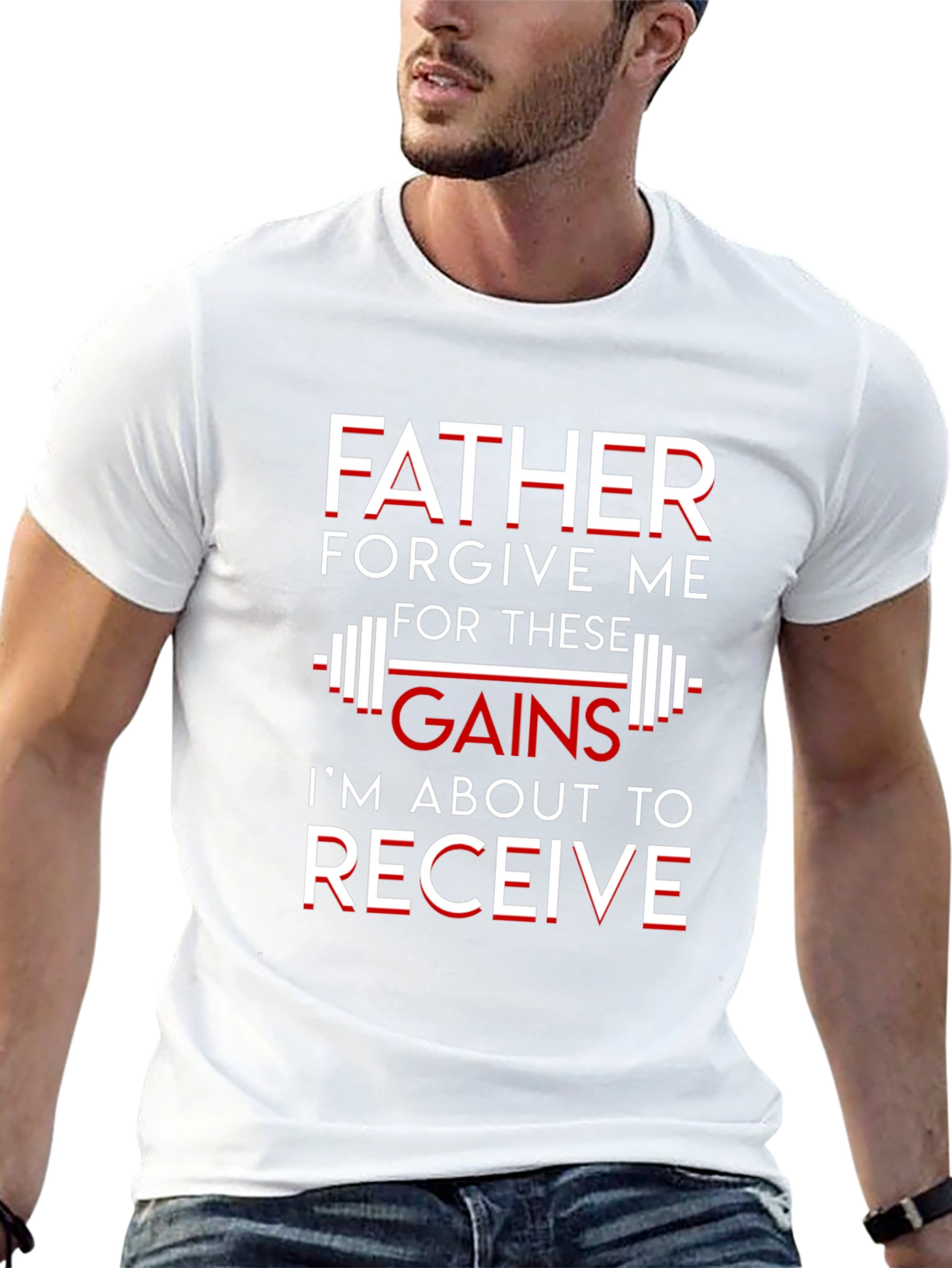 Father Forgive Me Gains Graphic T-Shirt