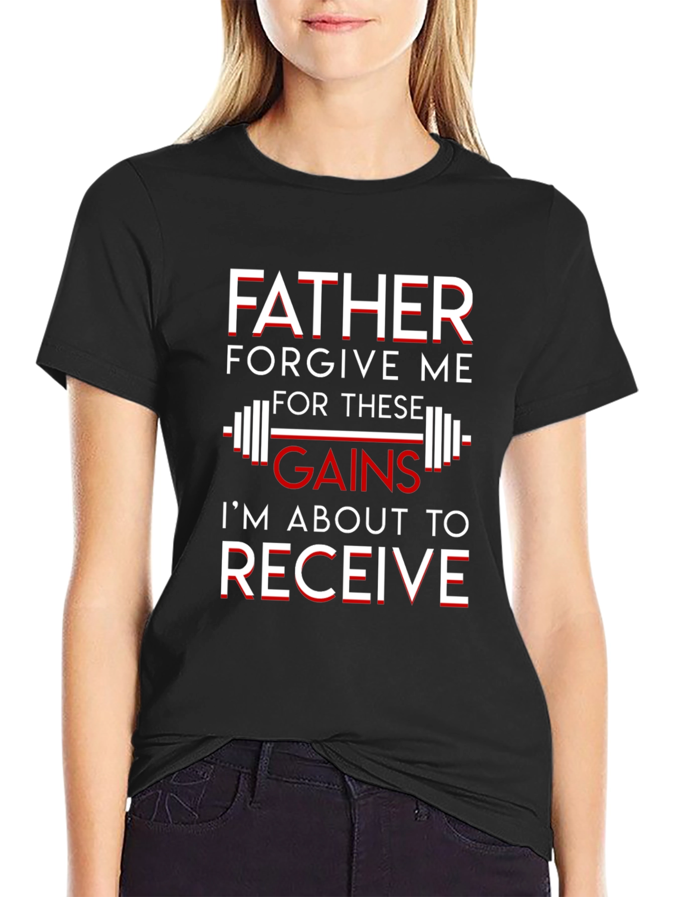 Father Forgive Me Gains Graphic T-Shirt