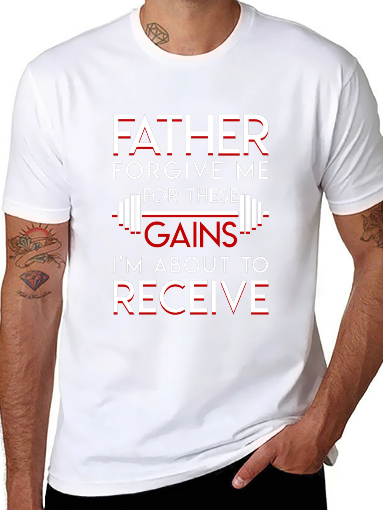 Father Forgive Me Gains Graphic T-Shirt