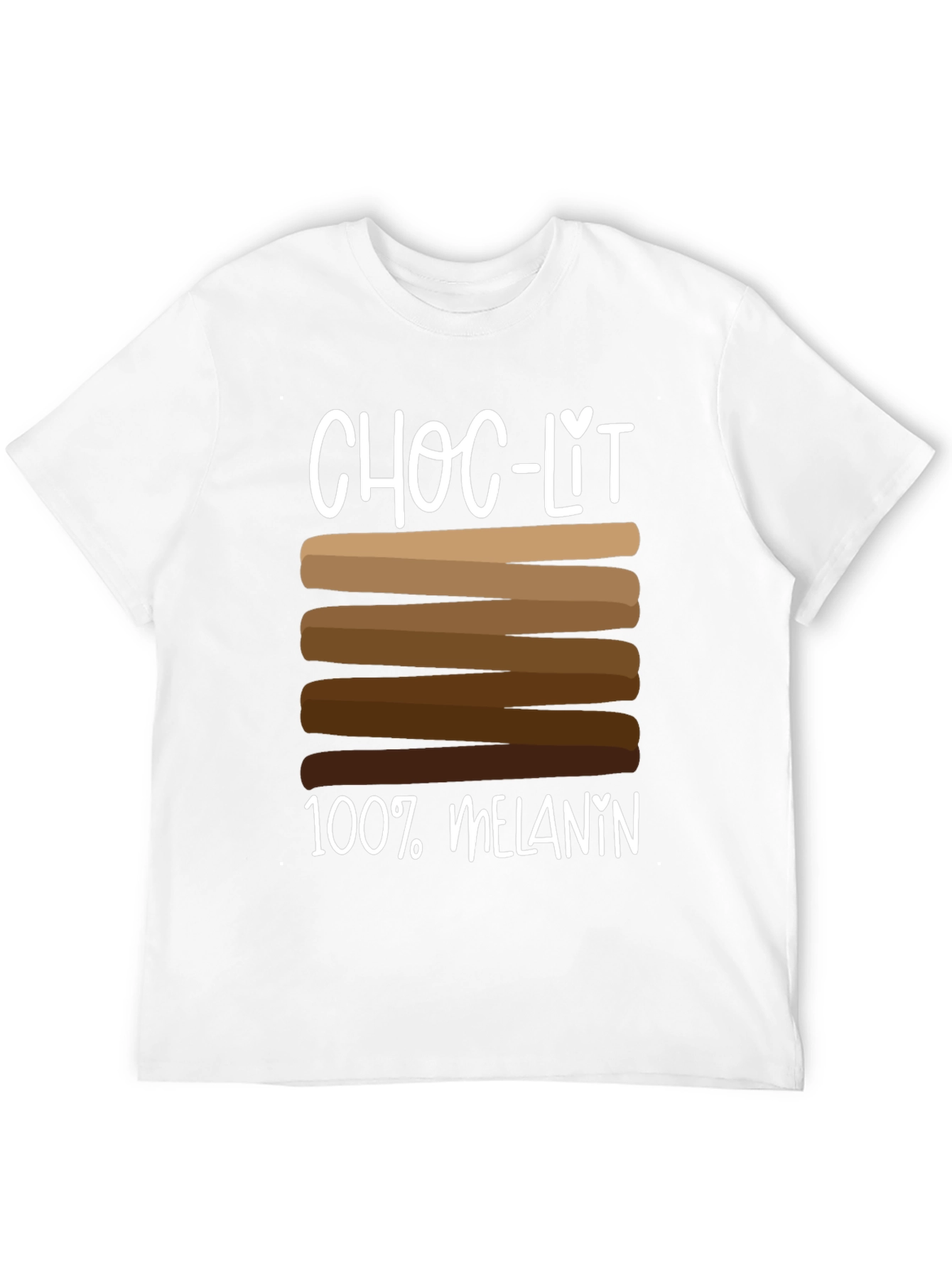 Choc-Lit 100% Melanin T-Shirt - Black Pride Tee