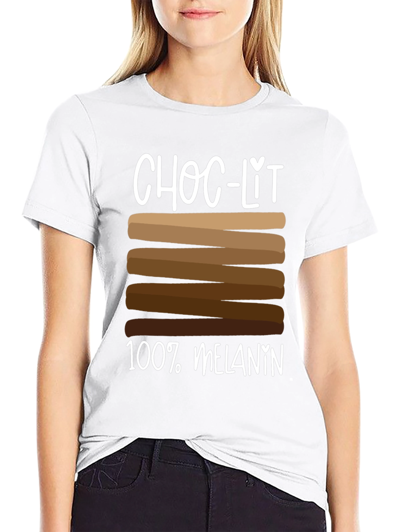 Choc-Lit 100% Melanin T-Shirt - Black Pride Tee