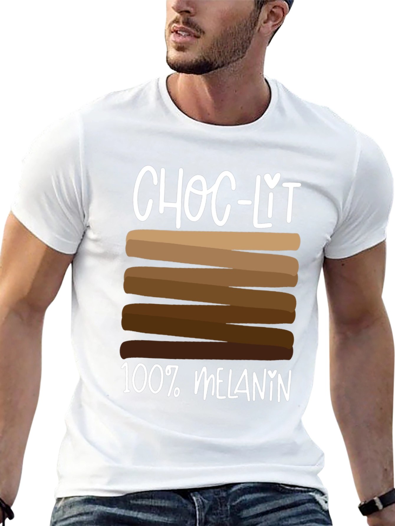 Choc-Lit 100% Melanin T-Shirt - Black Pride Tee