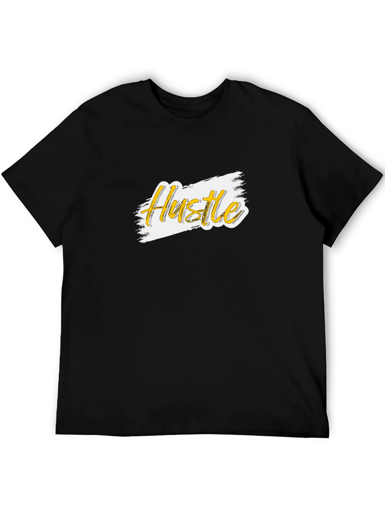 Hustle Graphic Print Black T-Shirt