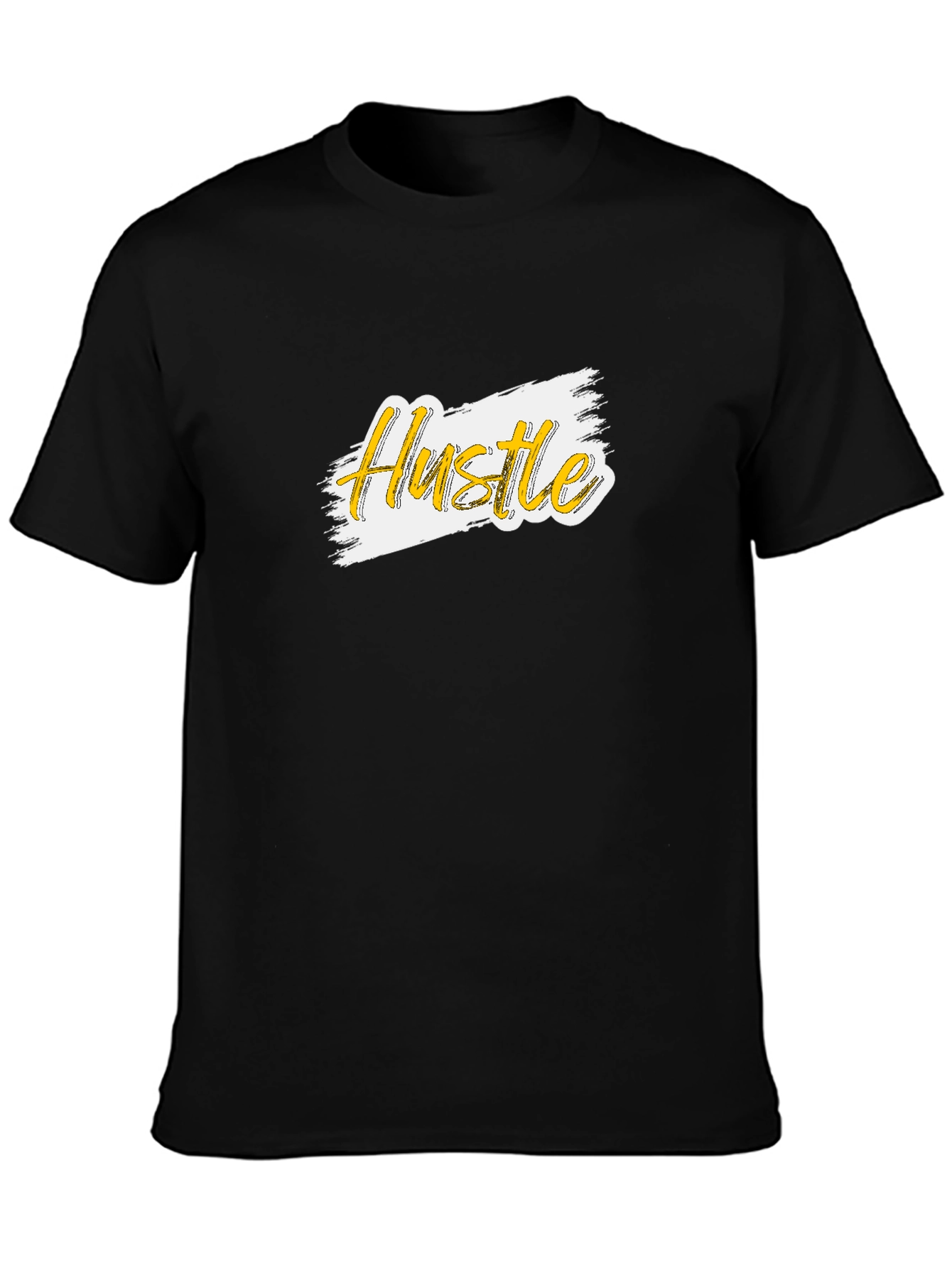 Hustle Graphic Print Black T-Shirt