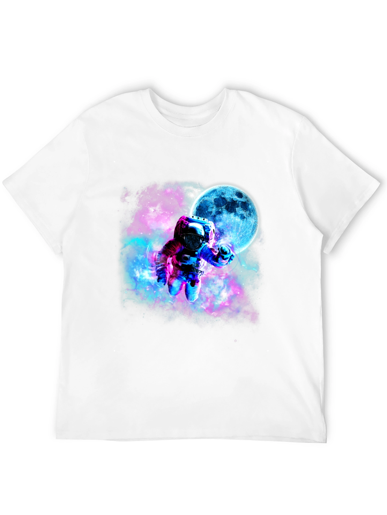 Astronaut Galaxy Black T-Shirt