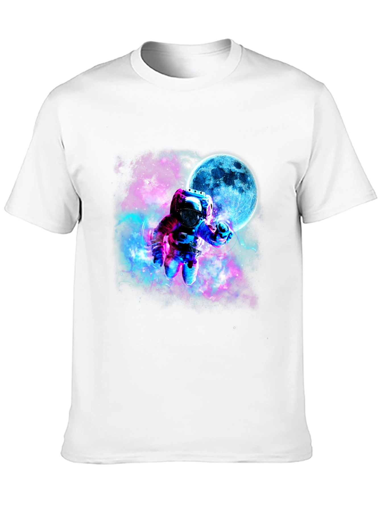 Astronaut Galaxy Black T-Shirt