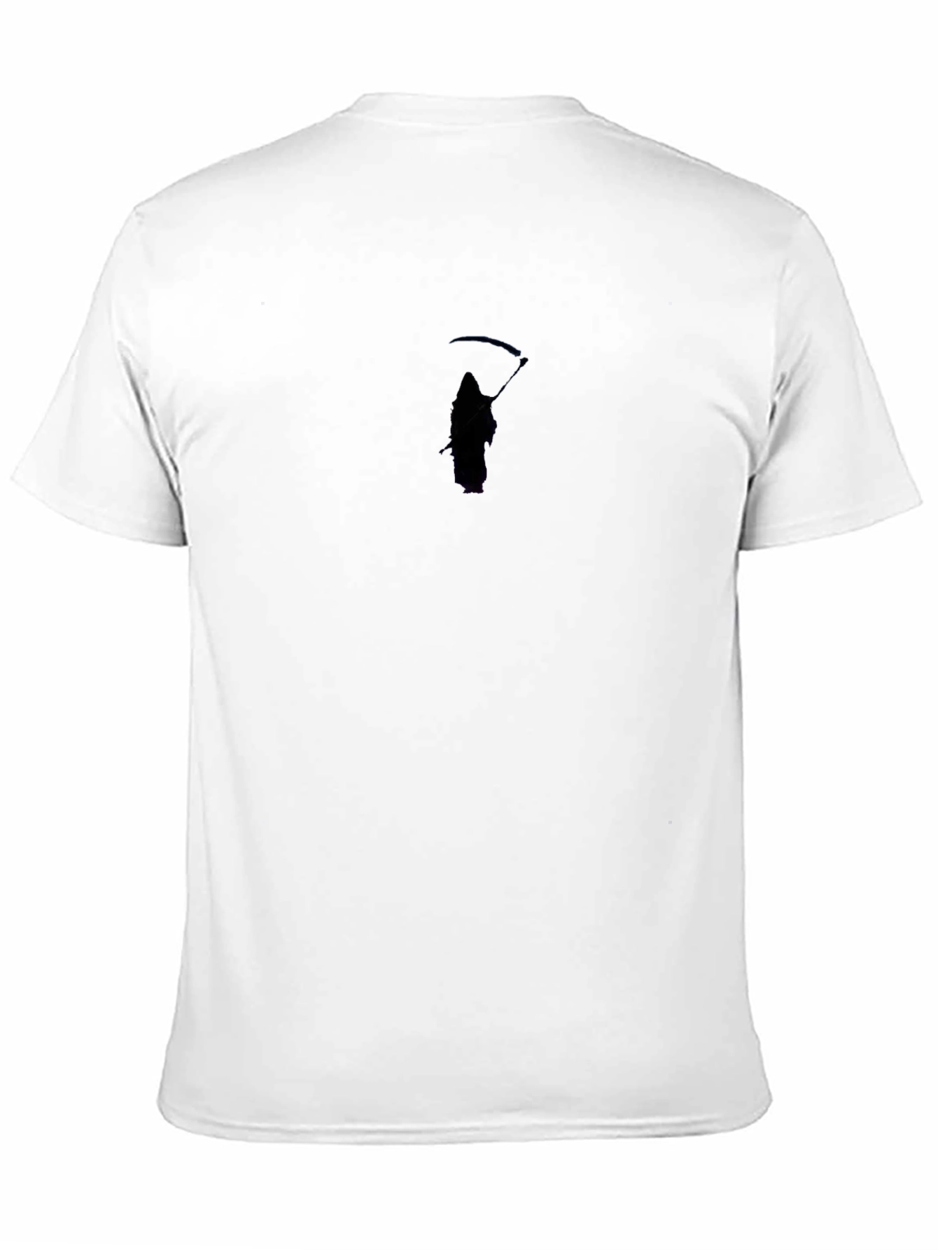 Grim Reaper Graphic Tee - Black Cotton Casual T-Shirt