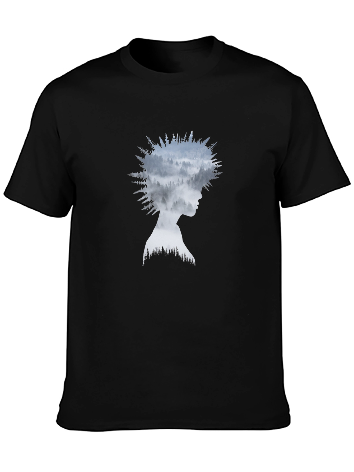 Nature Silhouette Graphic Tee - Stylish Unisex Fit