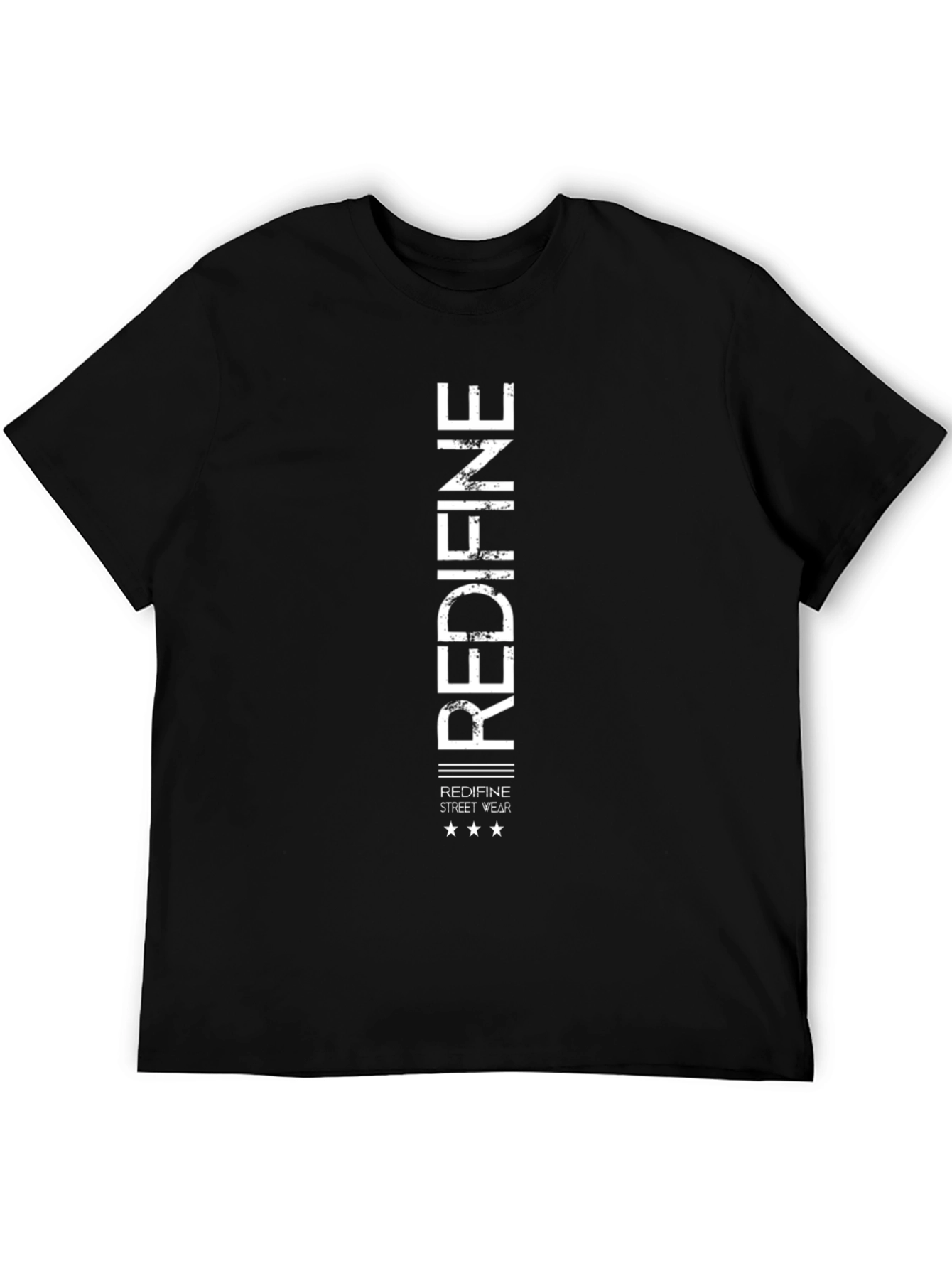Redifine Streetwear Black Graphic Tee