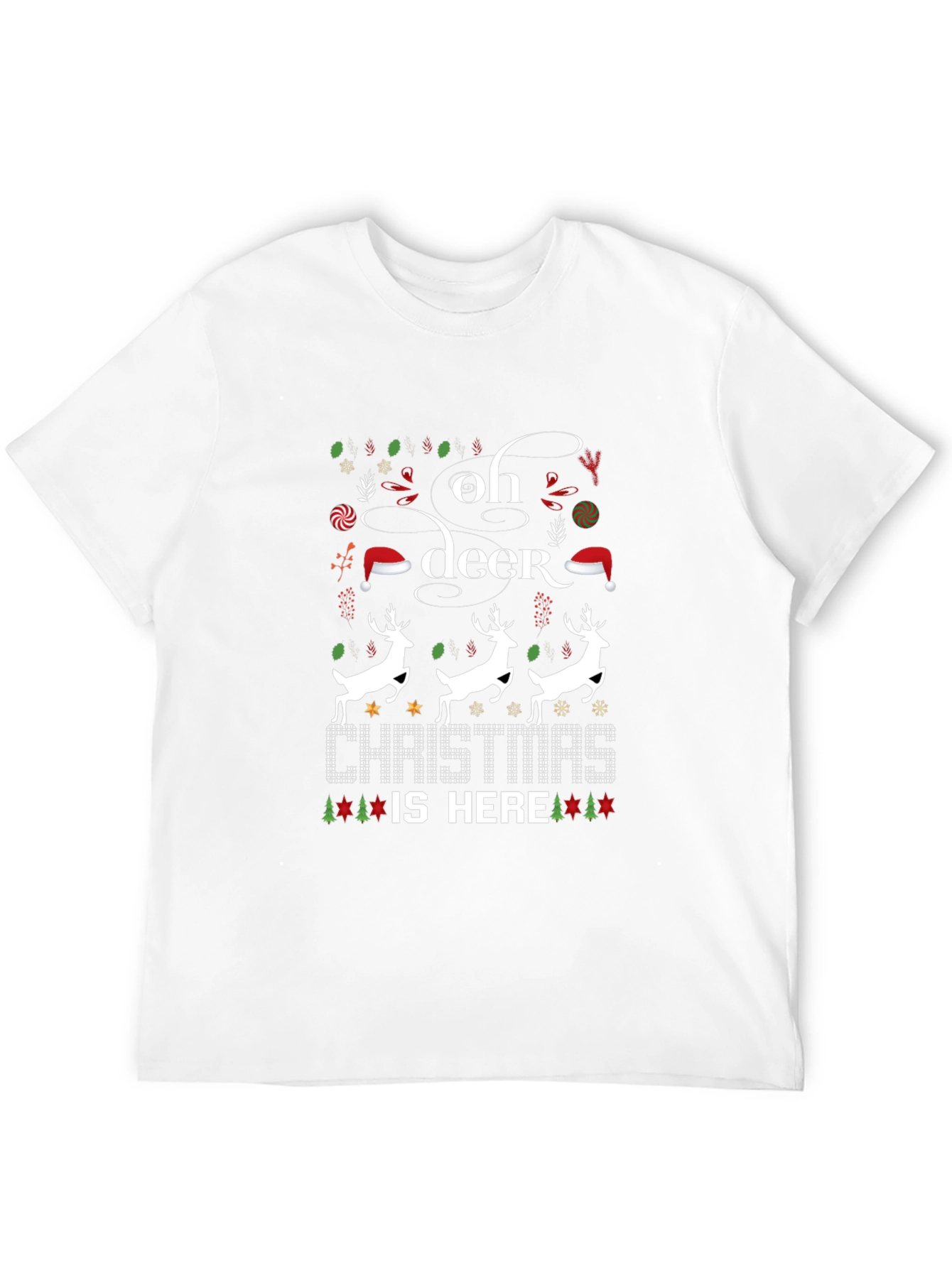 Oh Deer Christmas Is Here T-Shirt