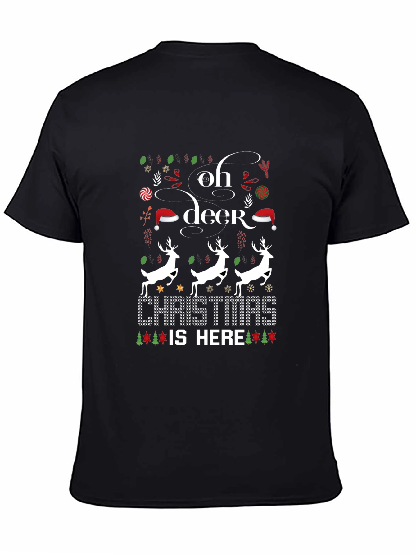 Oh Deer Christmas Is Here T-Shirt