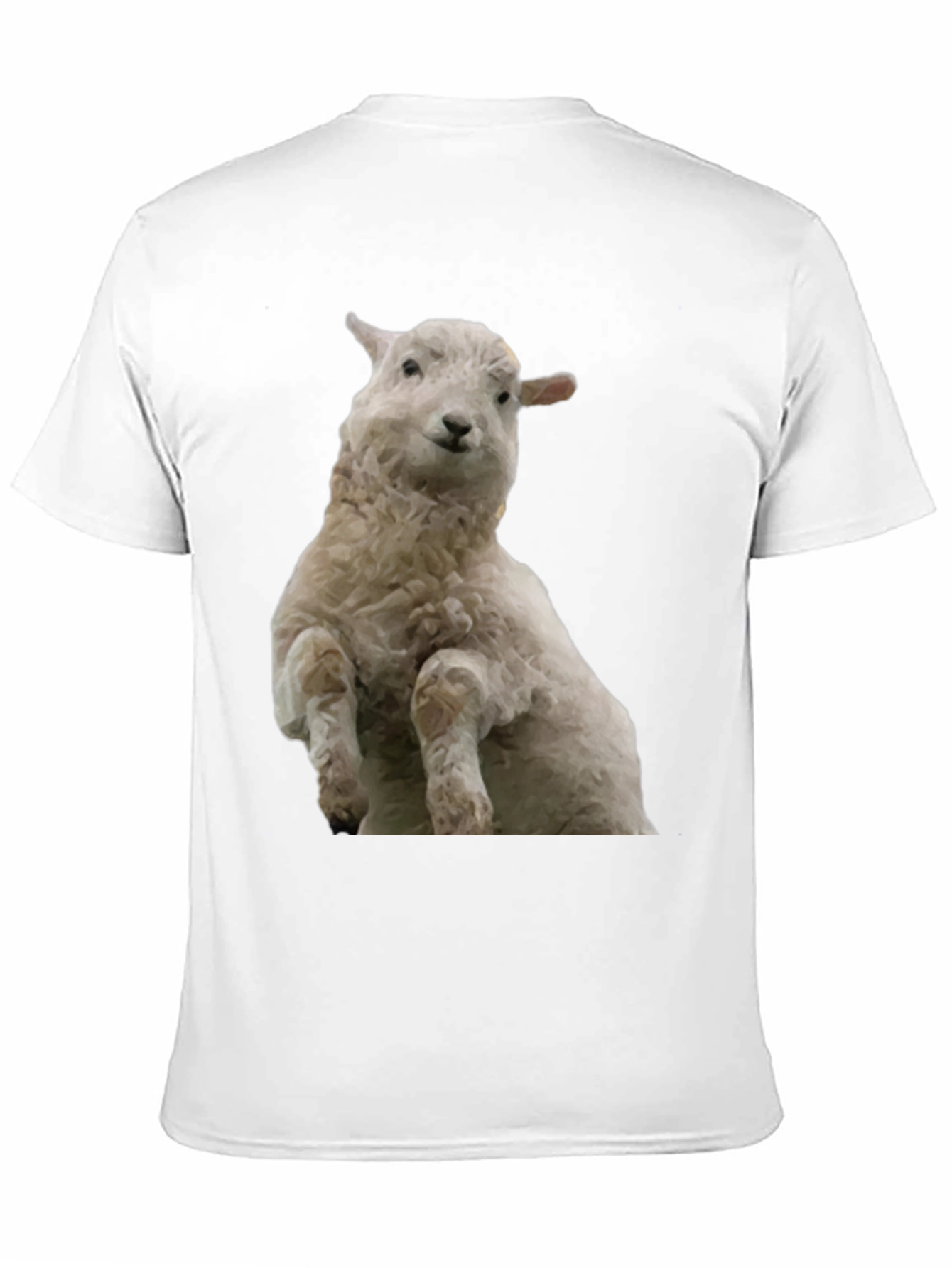 Black T-Shirt with Sheep Graphic