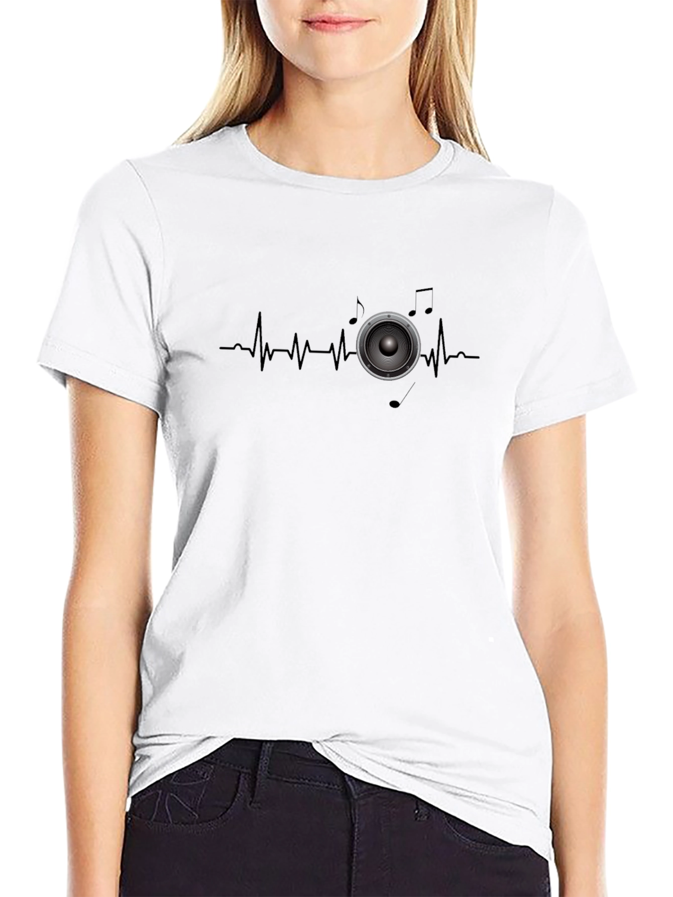 Music Heartbeat Speaker T-Shirt
