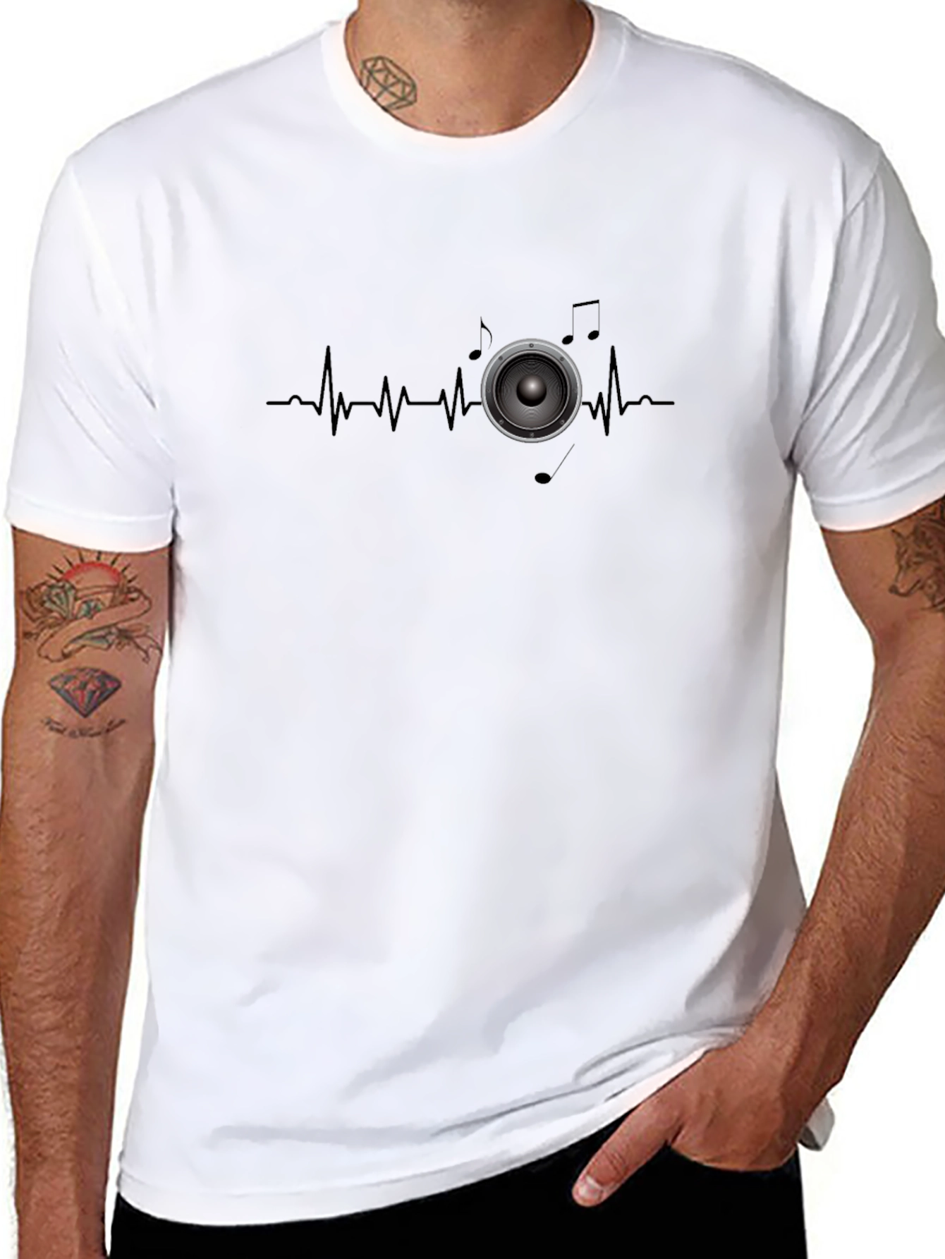 Music Heartbeat Speaker T-Shirt