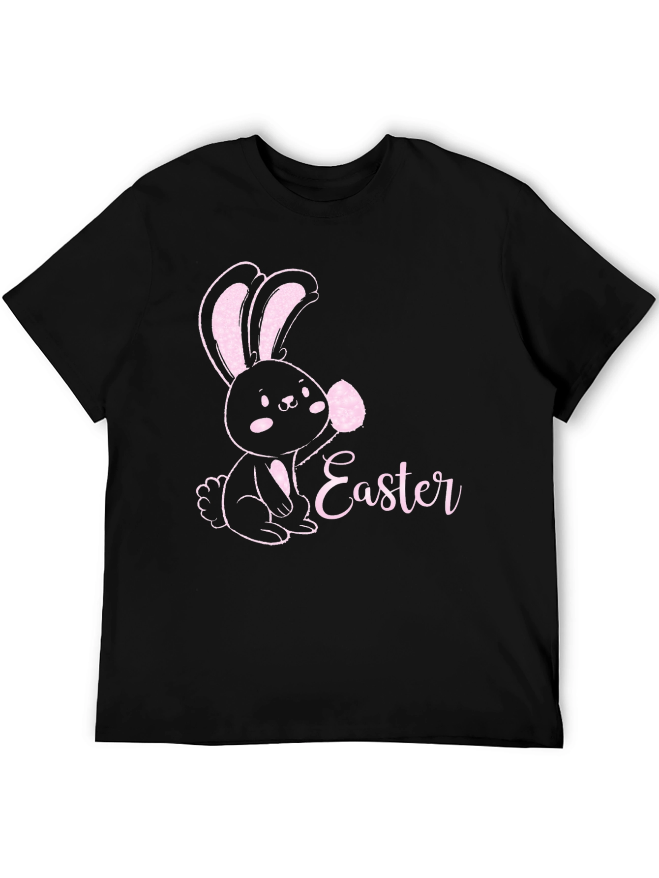 Easter Bunny T-Shirt Cute Black Tee