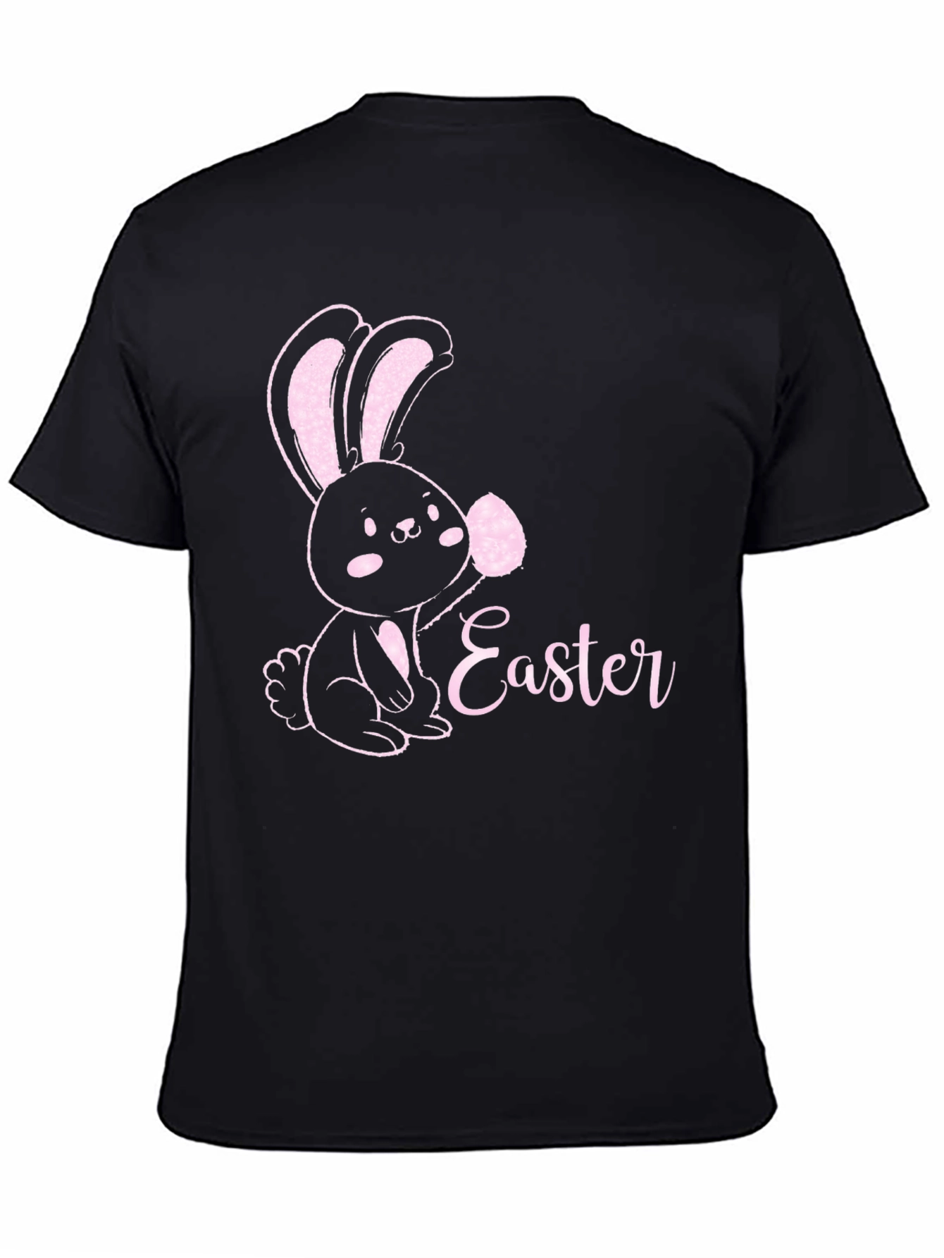 Easter Bunny T-Shirt Cute Black Tee