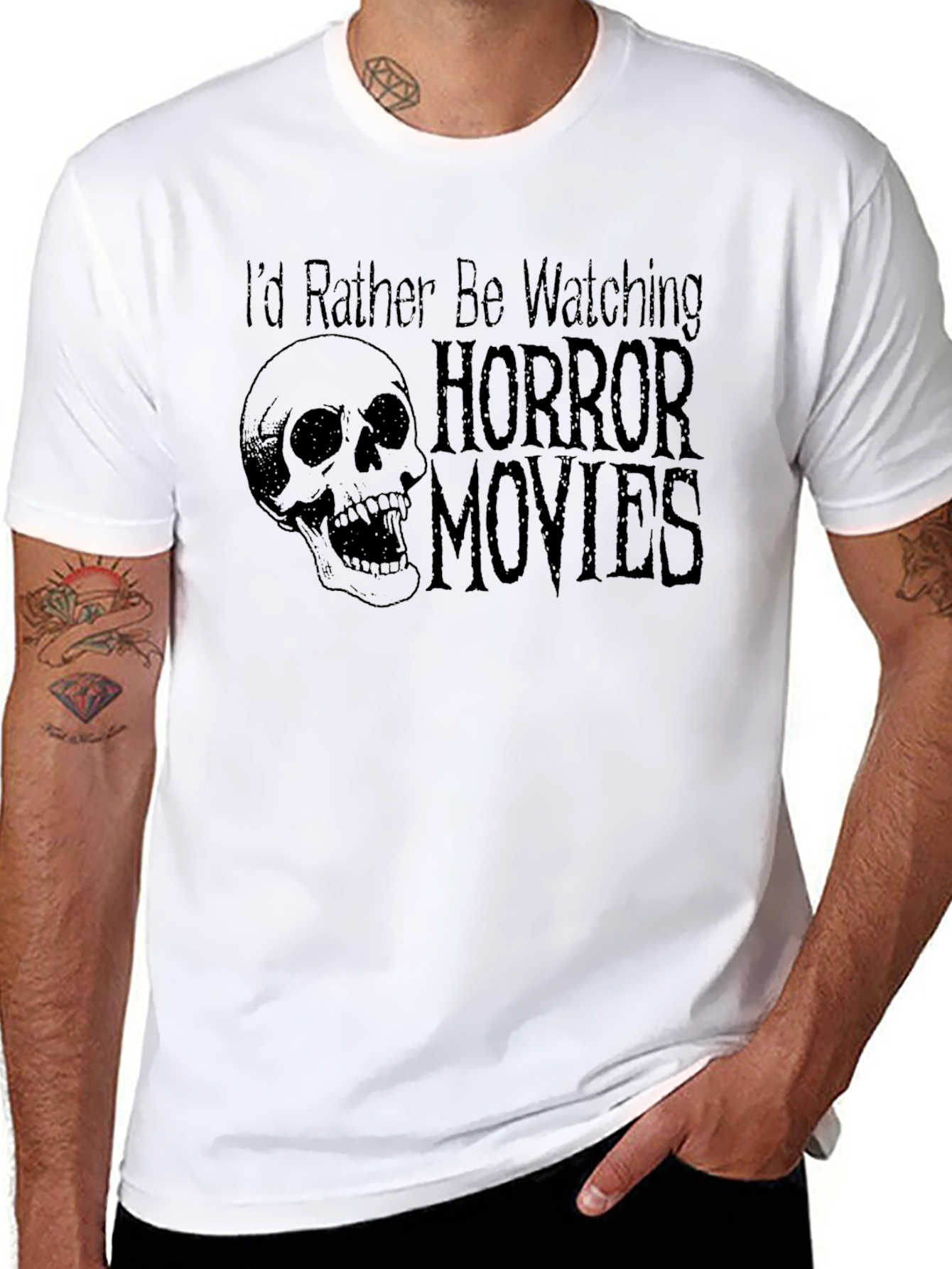 Horror Movie T-Shirt - Skull Graphic Tee