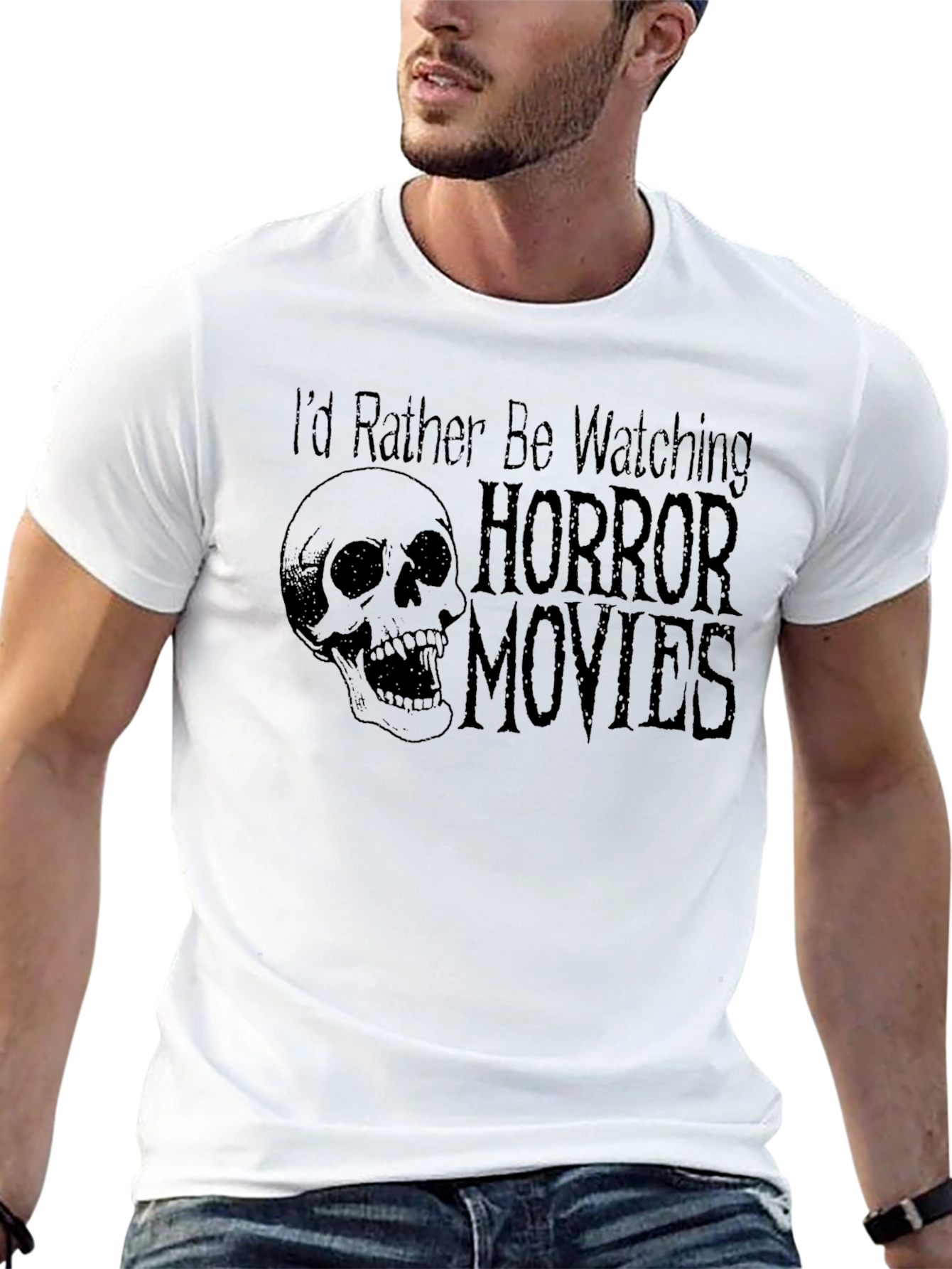 Horror Movie T-Shirt - Skull Graphic Tee