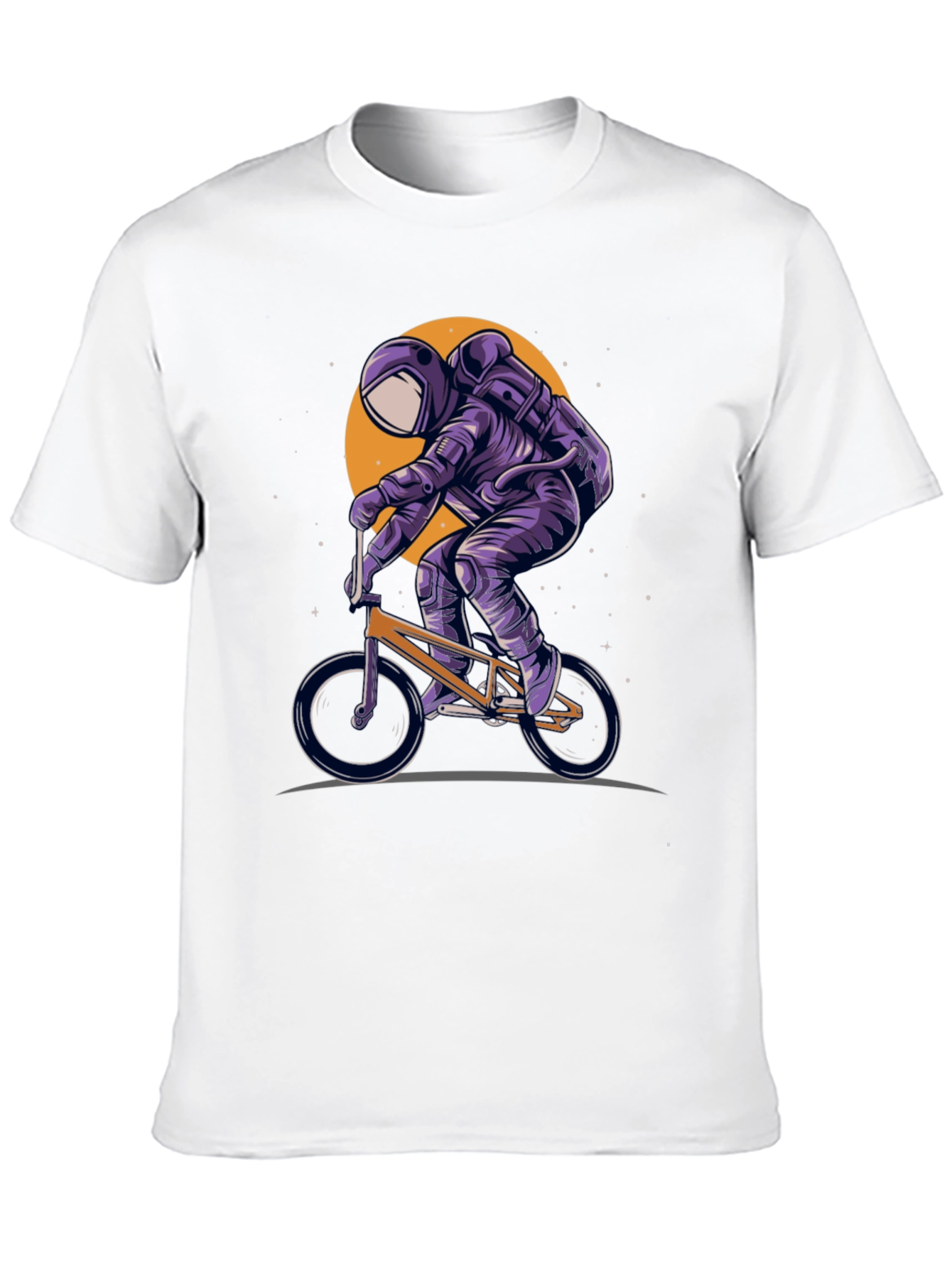 Astronaut BMX Rider Graphic T-Shirt