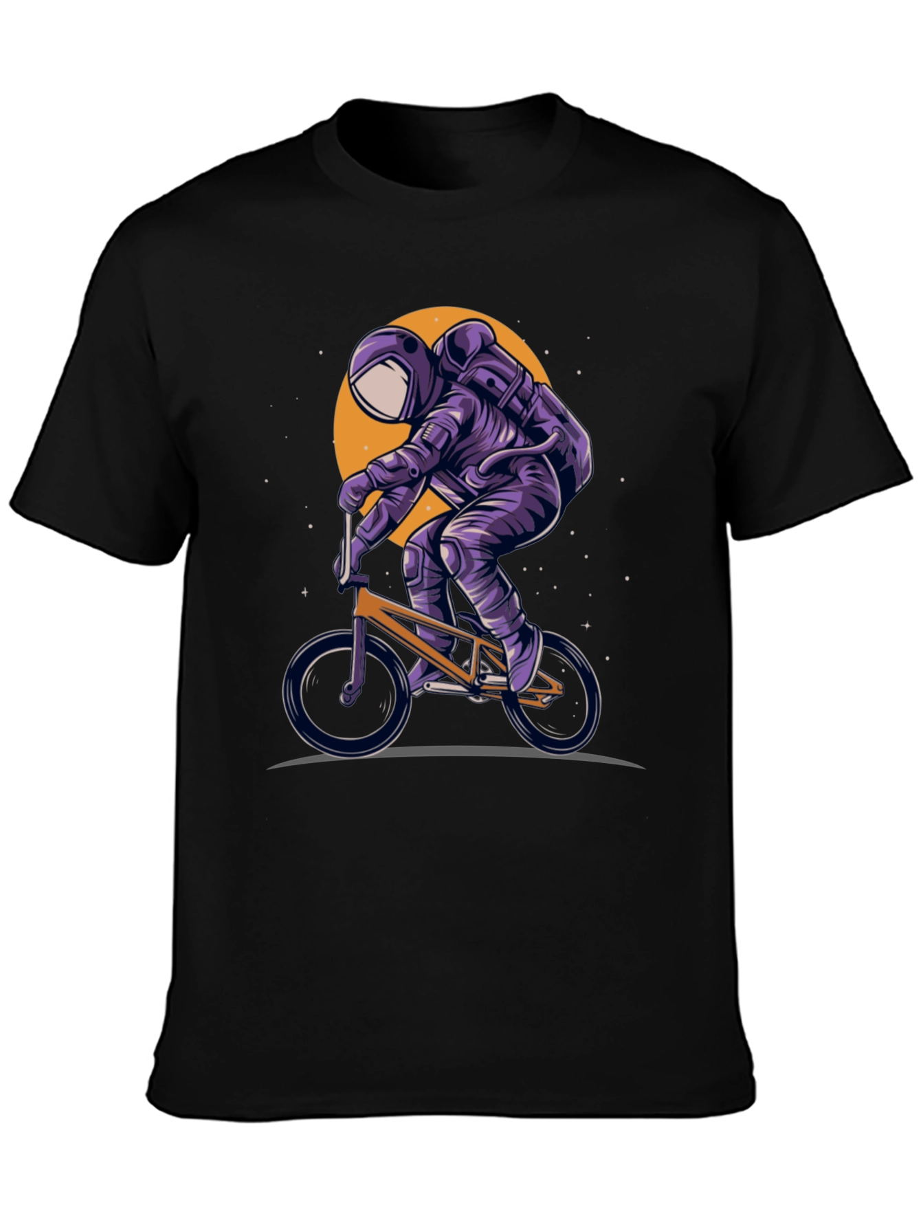 Astronaut BMX Rider Graphic T-Shirt