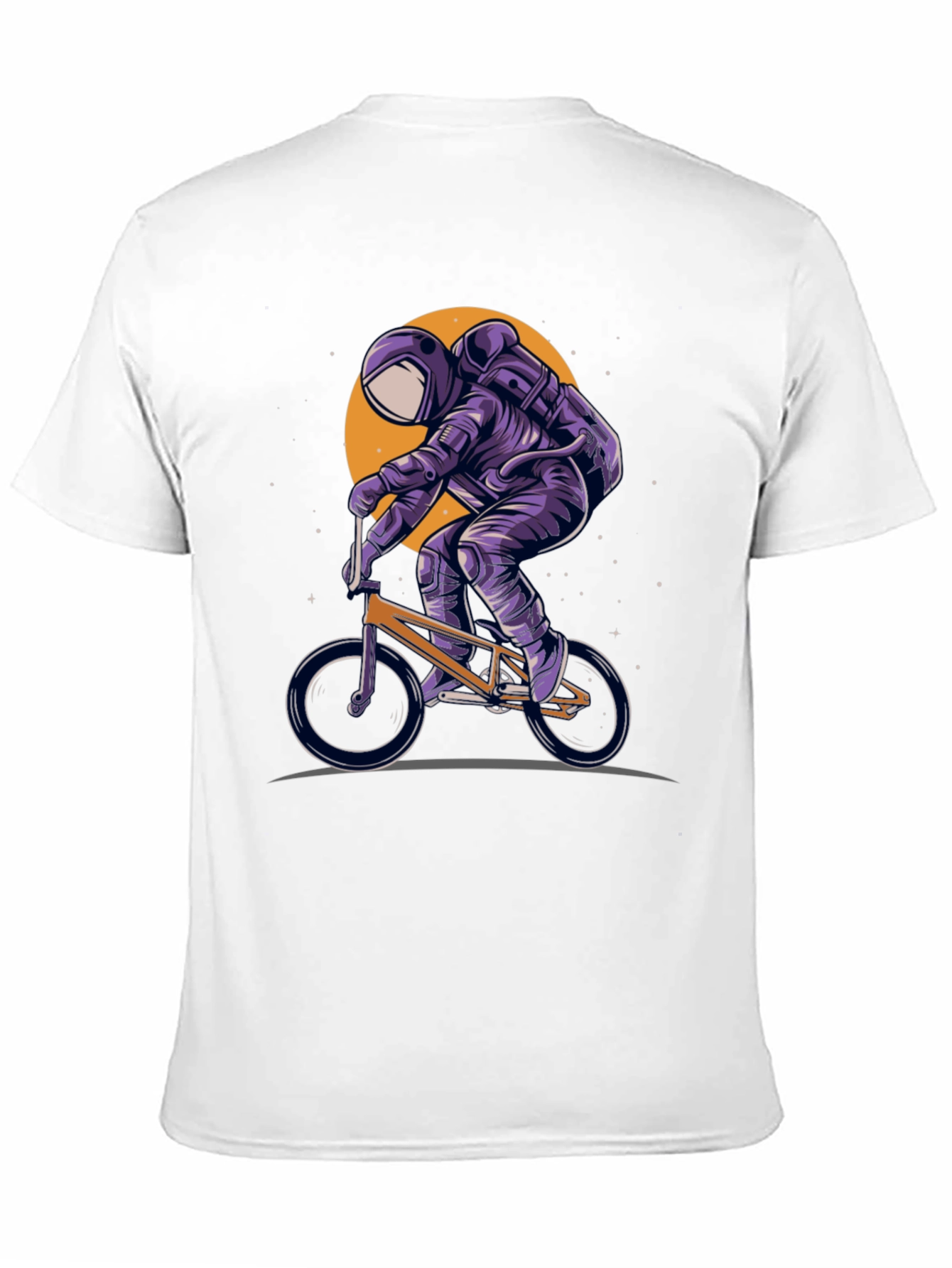 Astronaut BMX Rider Graphic T-Shirt
