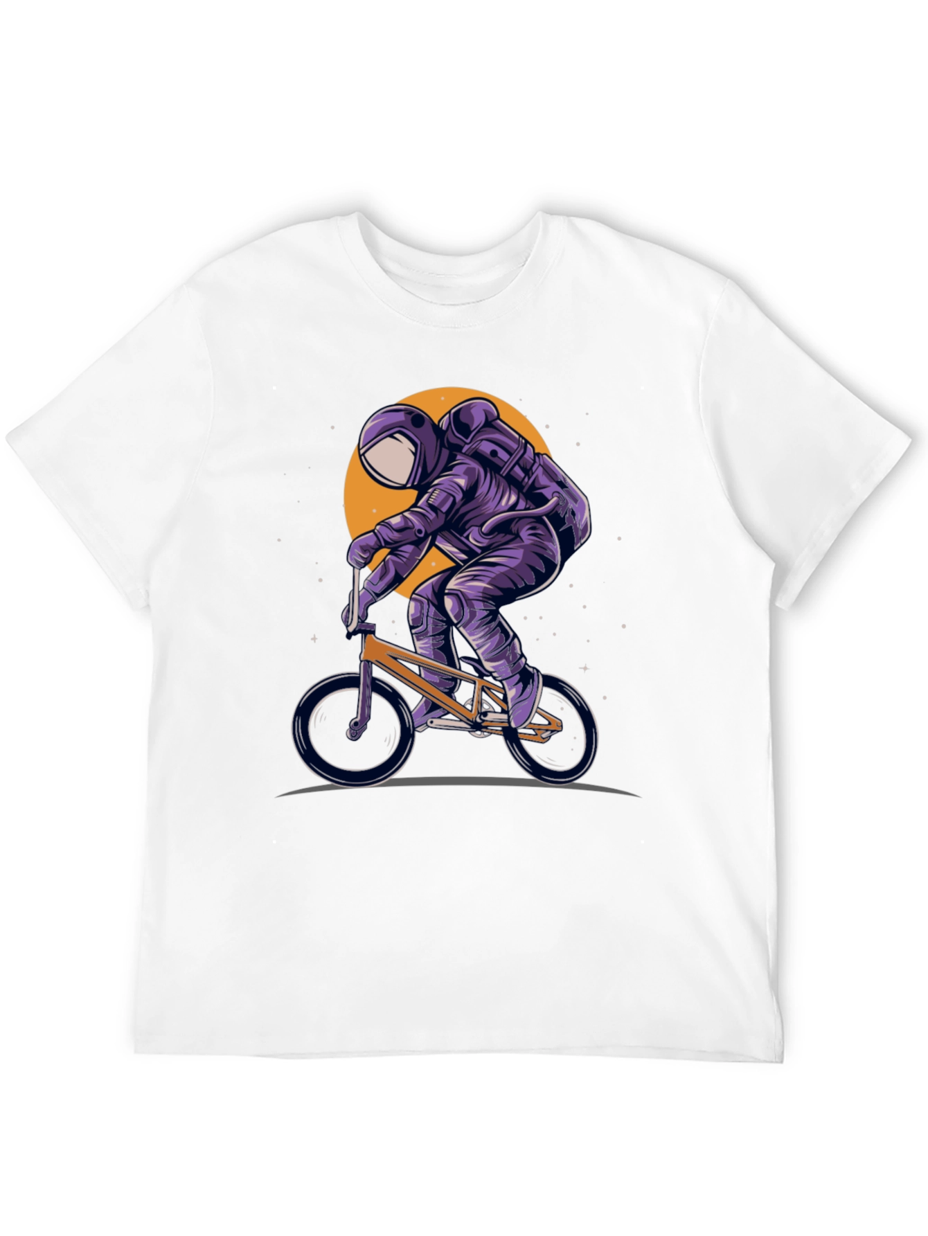 Astronaut BMX Rider Graphic T-Shirt