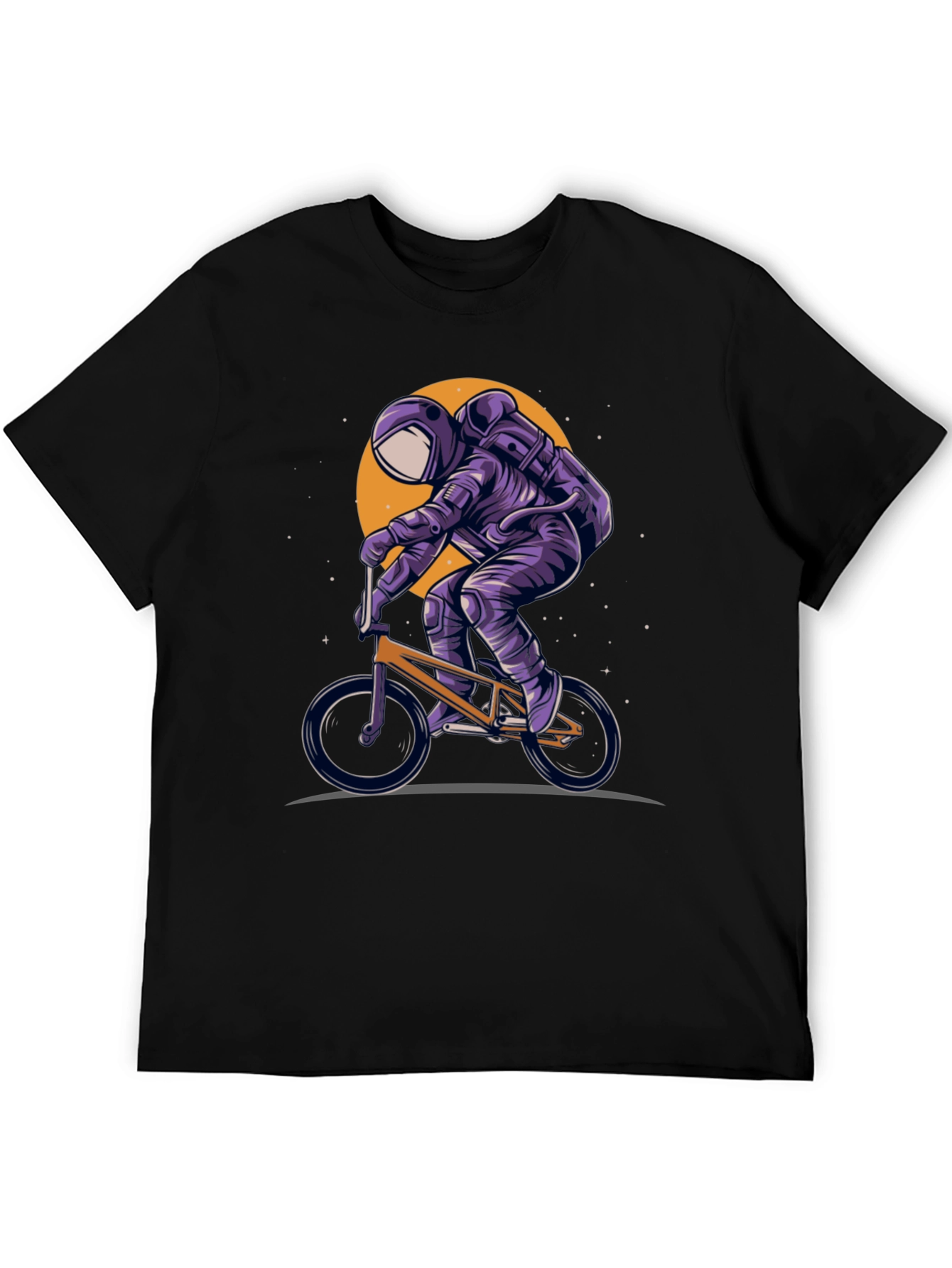 Astronaut BMX Rider Graphic T-Shirt