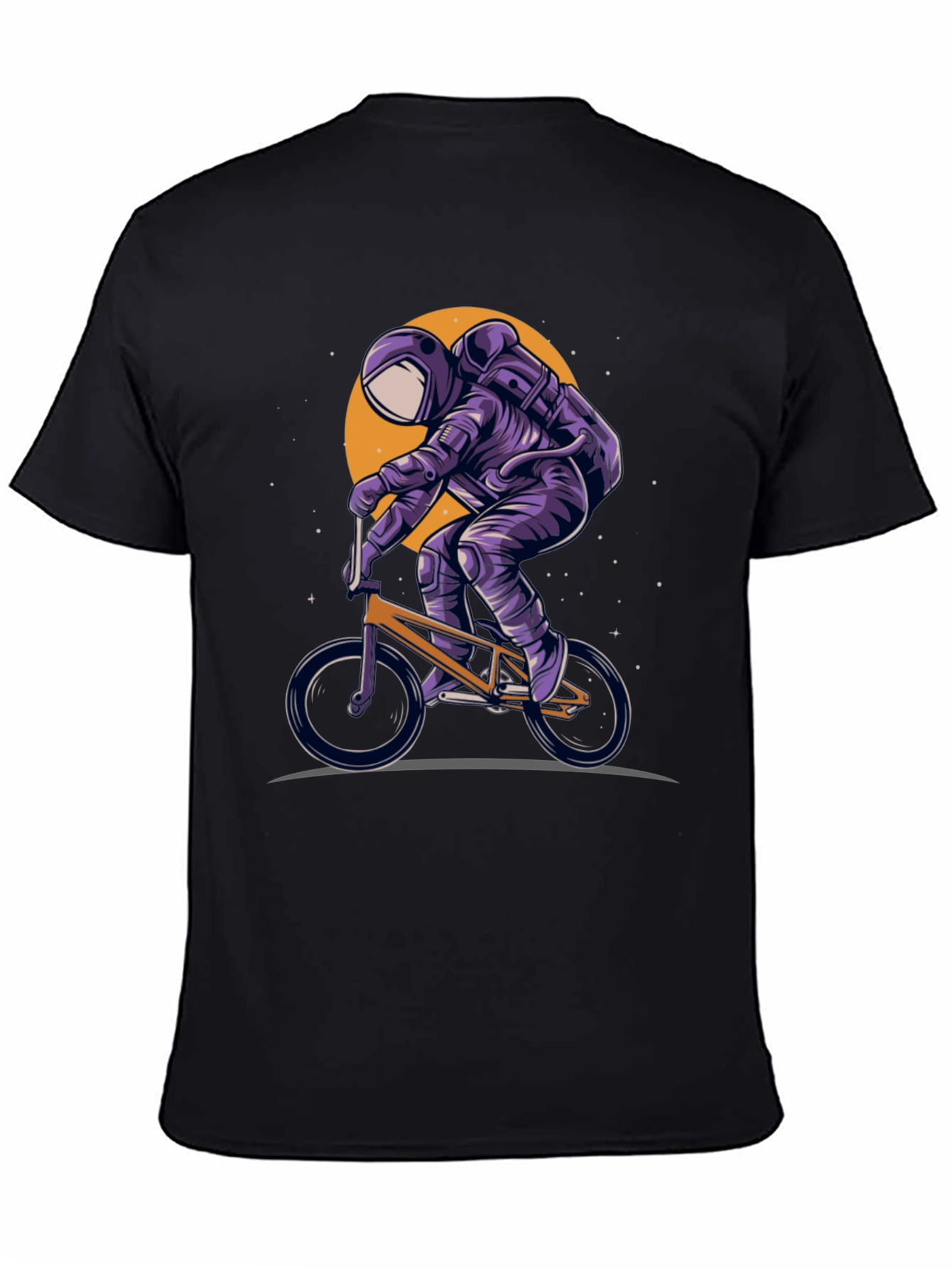 Astronaut BMX Rider Graphic T-Shirt