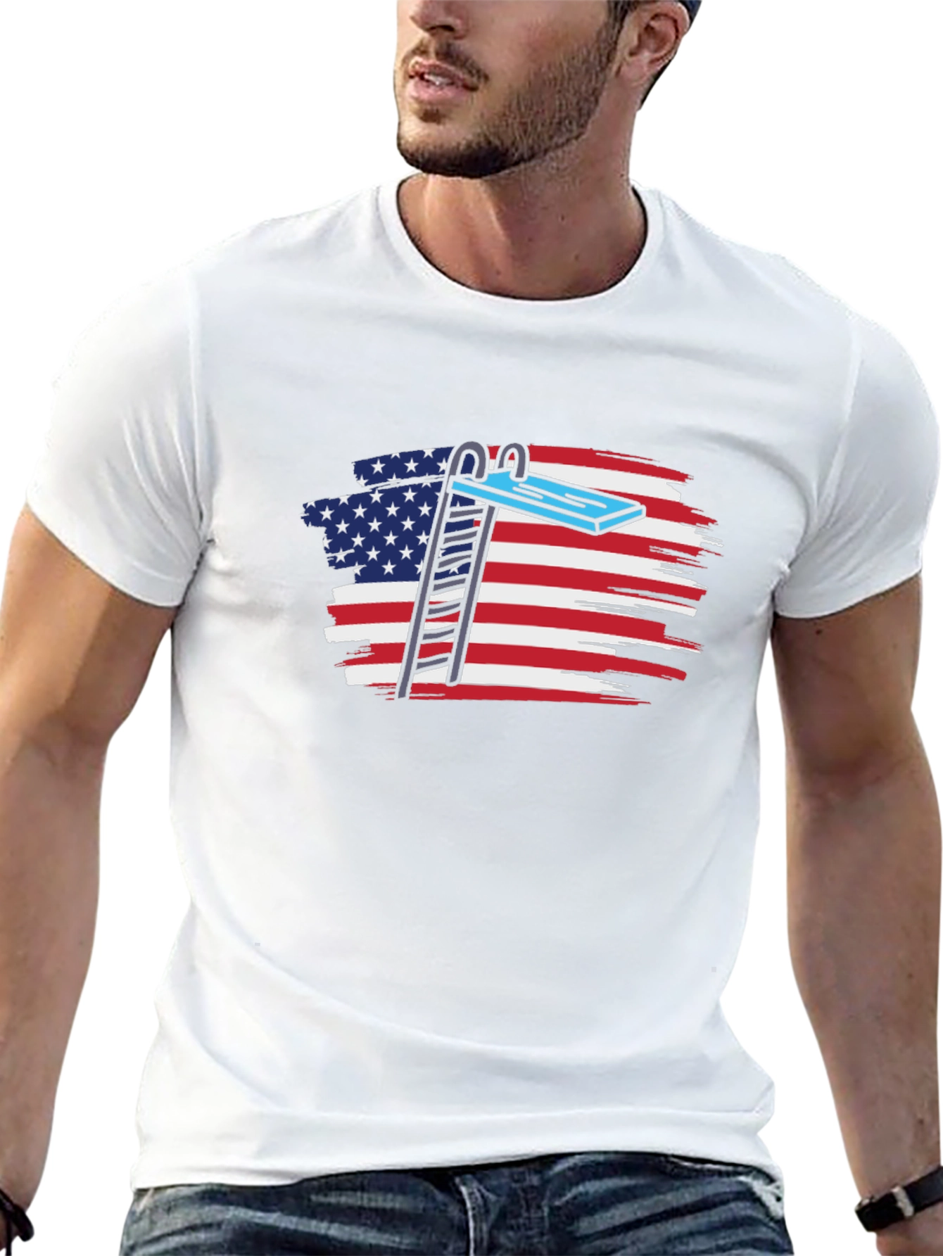 USA Diving Board Tee - Patriotic Summer Style