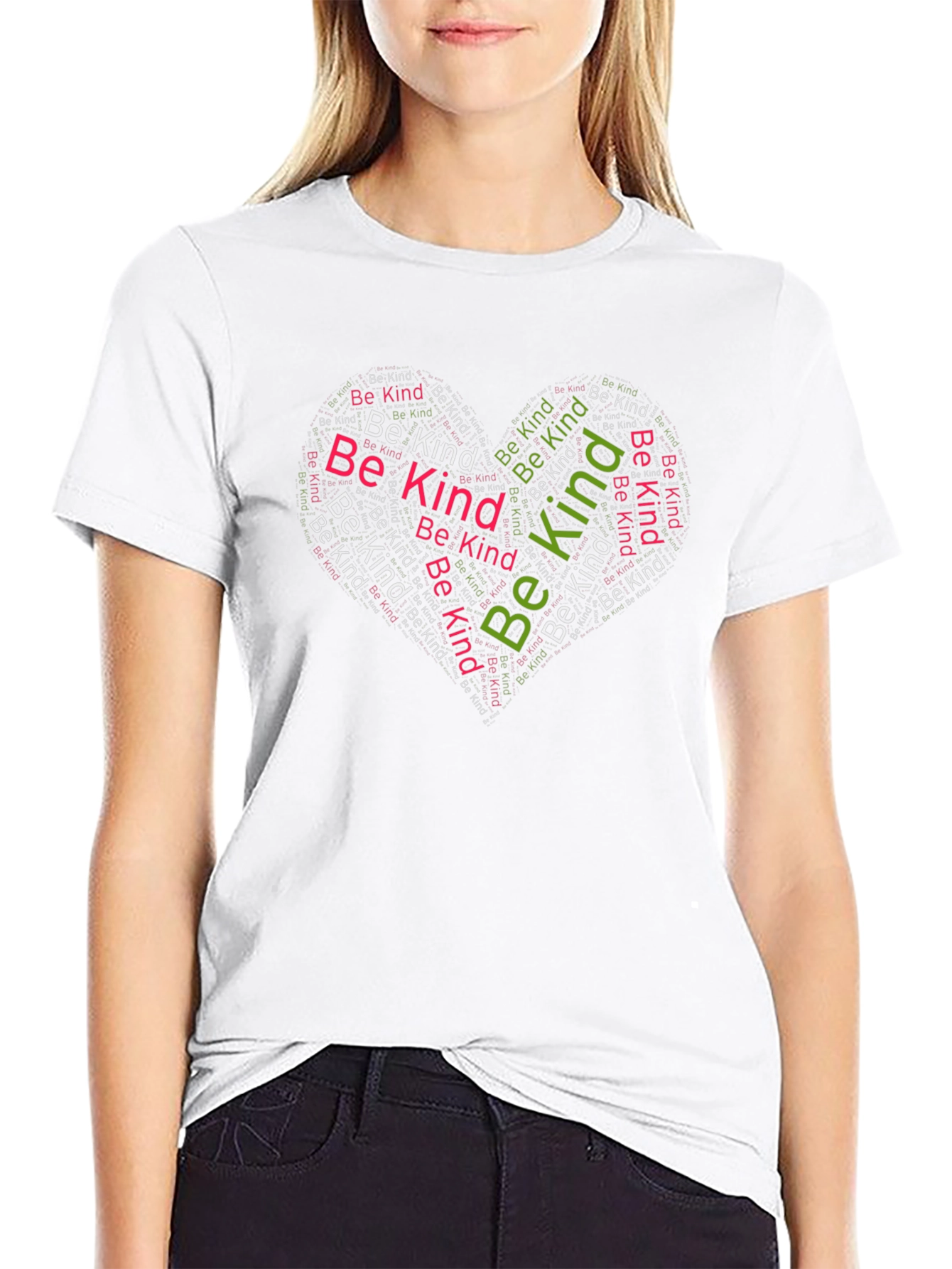 Be Kind Heart T-Shirt - Positive Message Tee