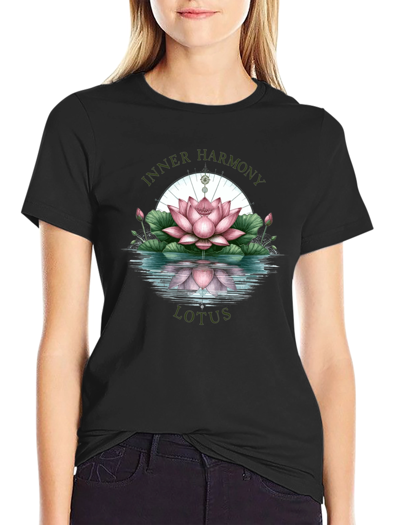 Inner Harmony Lotus Graphic Tee - Relaxed Fit