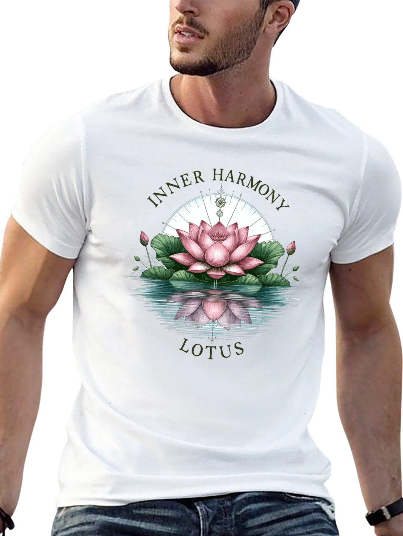 Inner Harmony Lotus Graphic Tee - Relaxed Fit