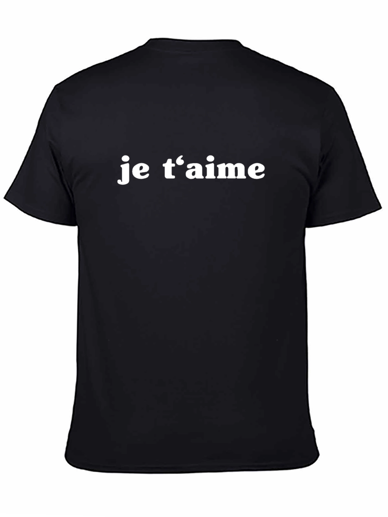 Je Taime Graphic Tee - Black T-Shirt