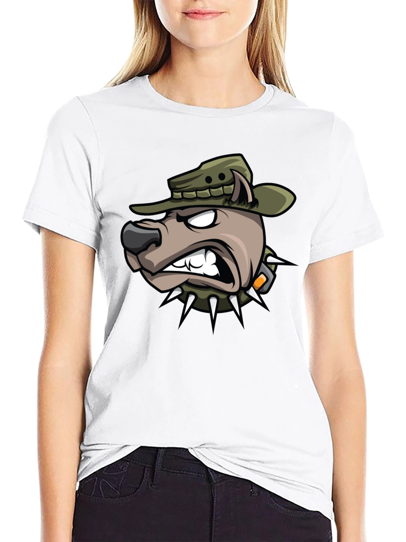 Dog Cartoon Graphic T-Shirt