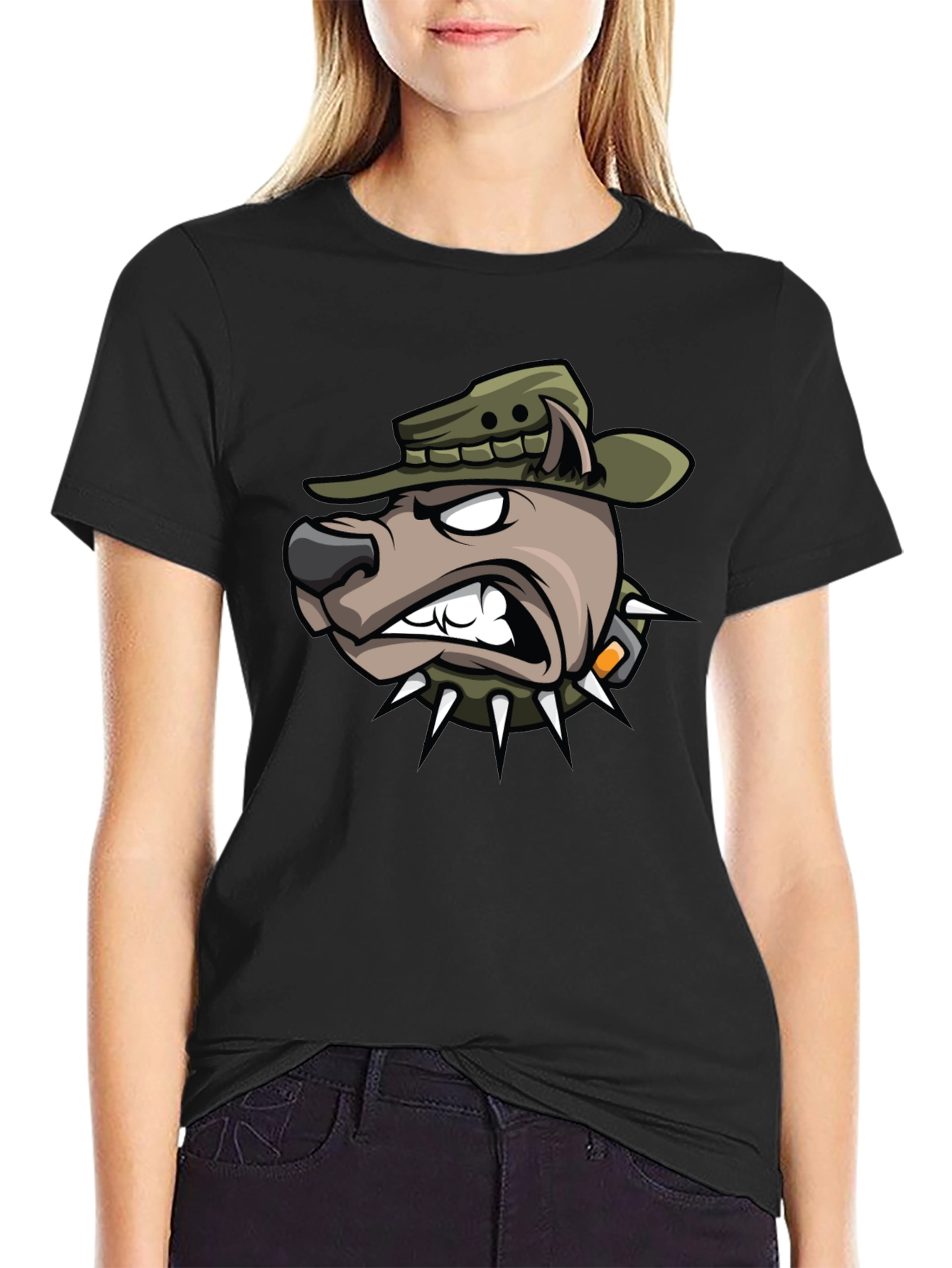 Dog Cartoon Graphic T-Shirt