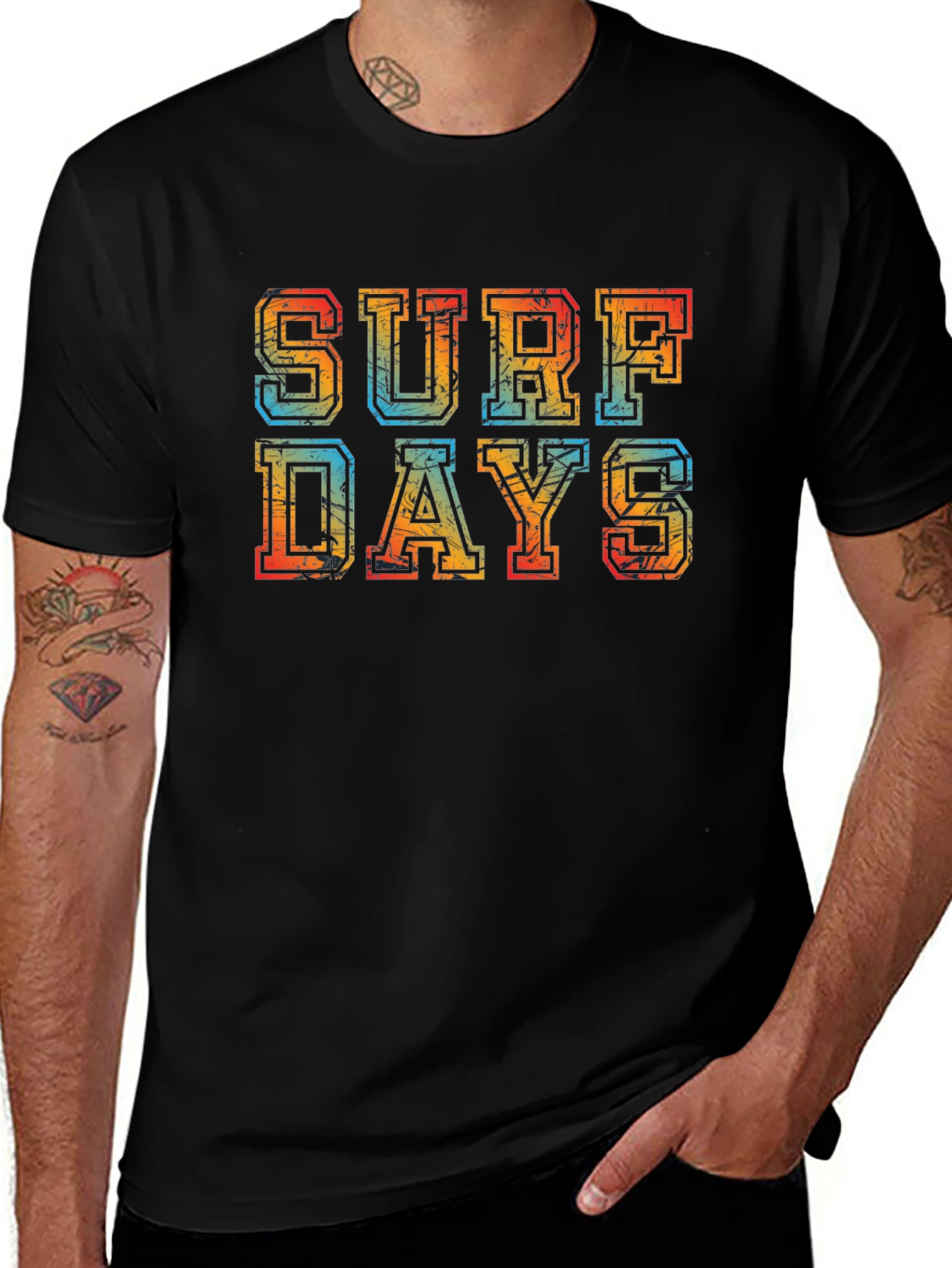 Surf Days Retro Graphic T-Shirt