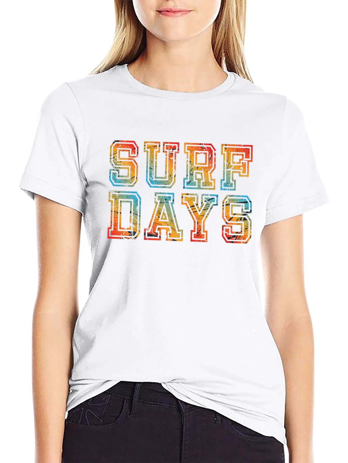 Surf Days Retro Graphic T-Shirt