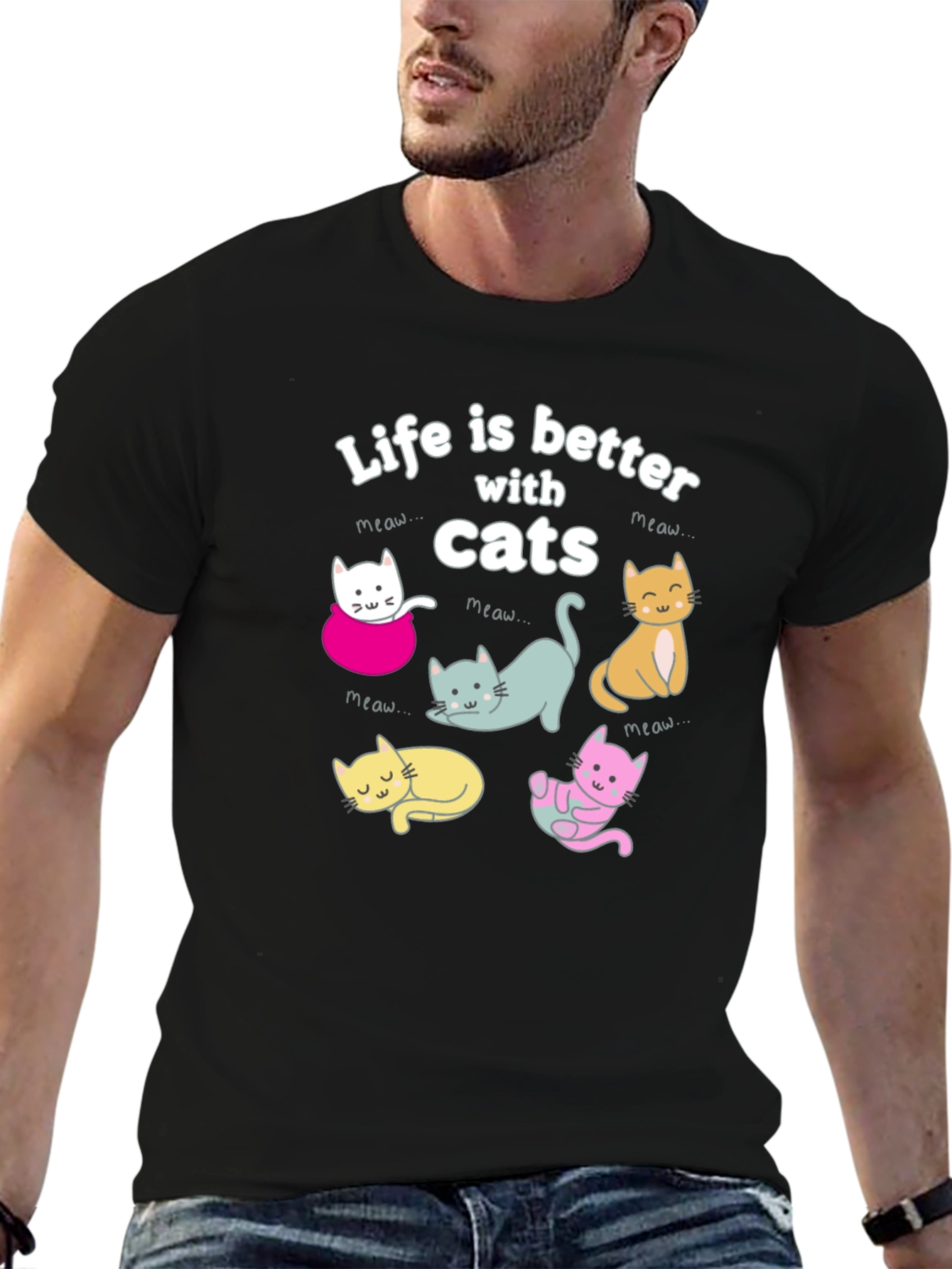 Life is Better with Cats T-Shirt