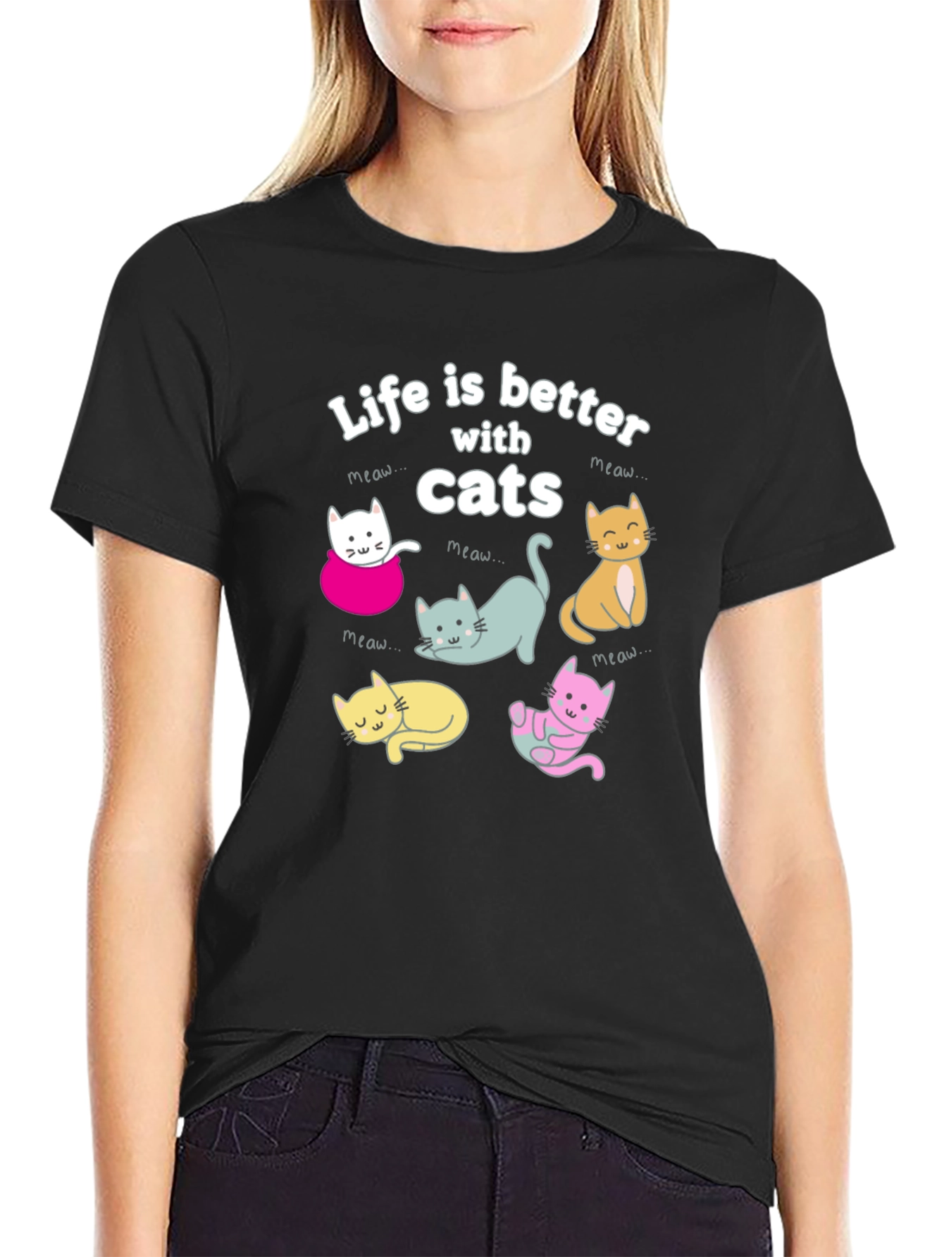 Life is Better with Cats T-Shirt