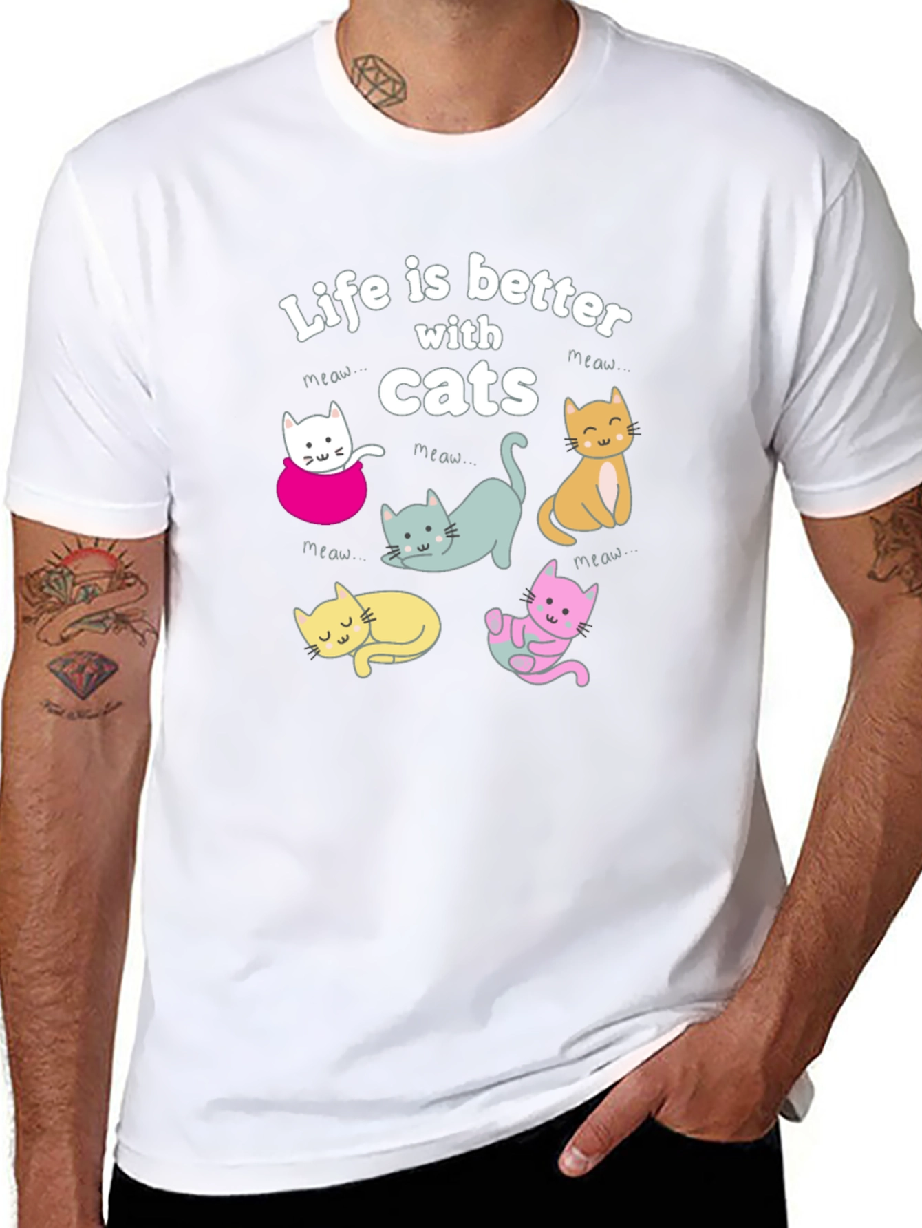 Life is Better with Cats T-Shirt
