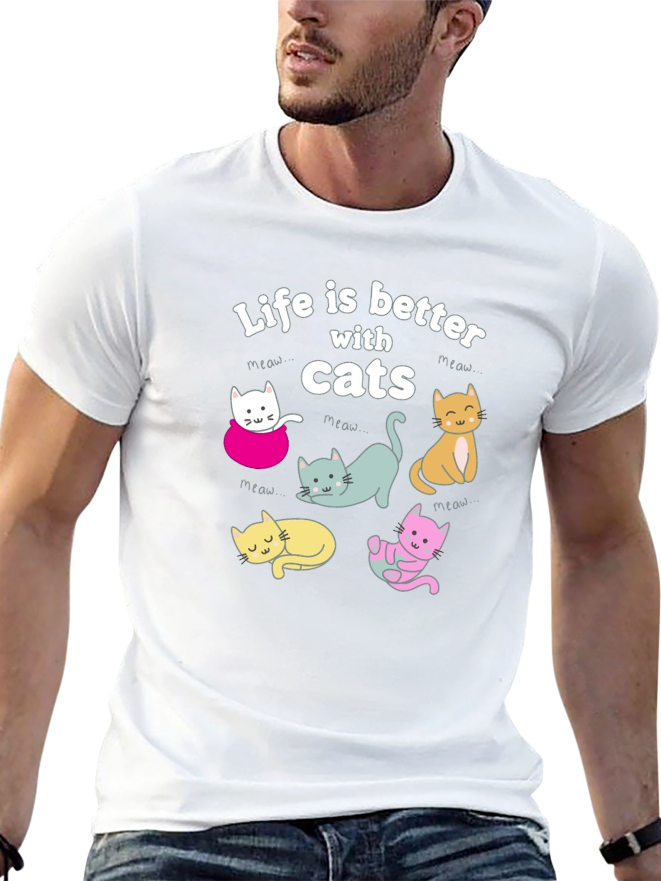 Life is Better with Cats T-Shirt