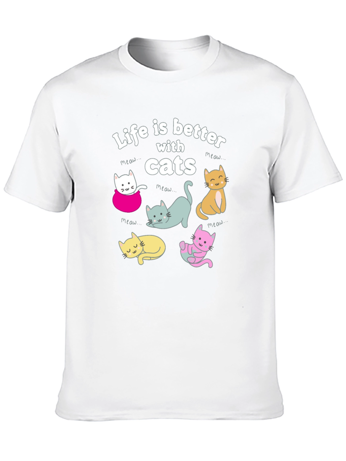 Life is Better with Cats T-Shirt