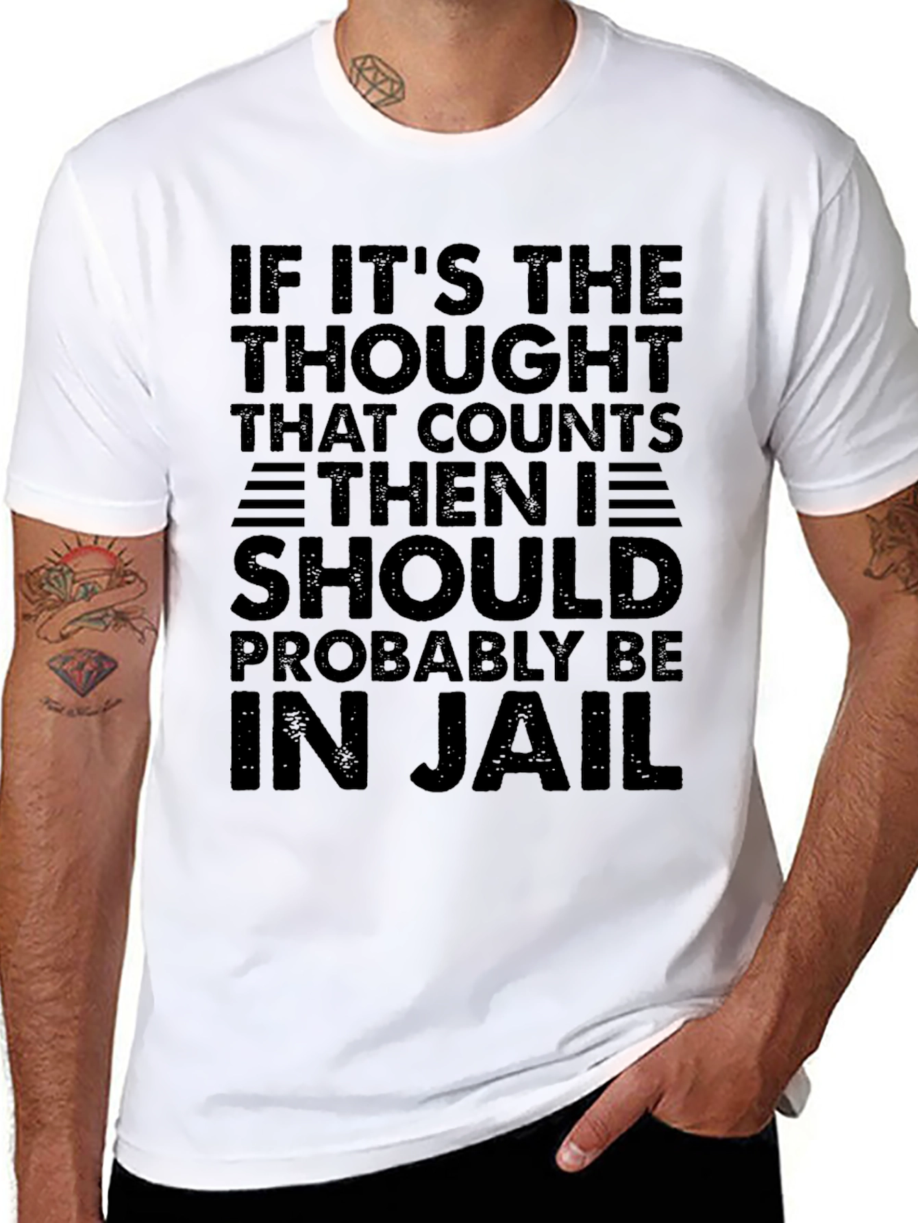 Humorous Jail Thought T-Shirt
