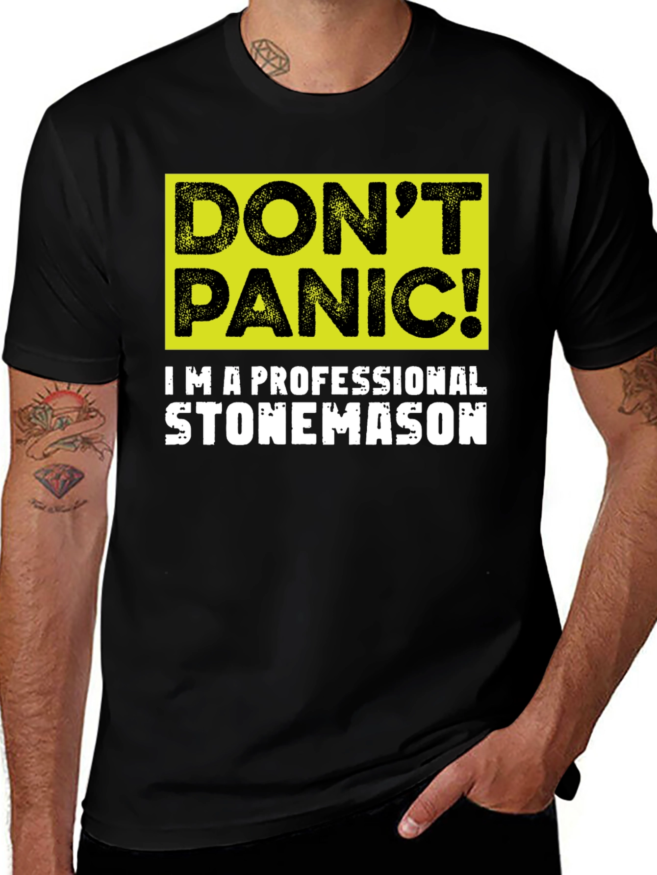 Dont Panic Stonemason T-Shirt