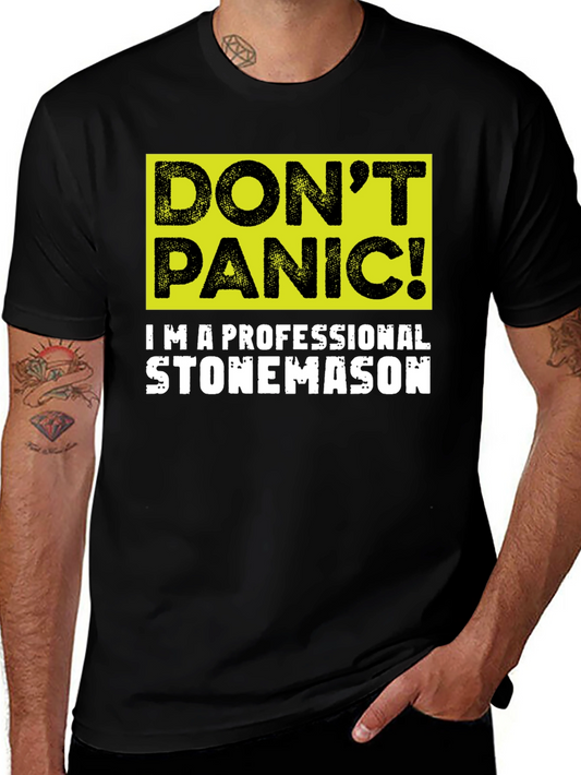 Dont Panic Stonemason T-Shirt