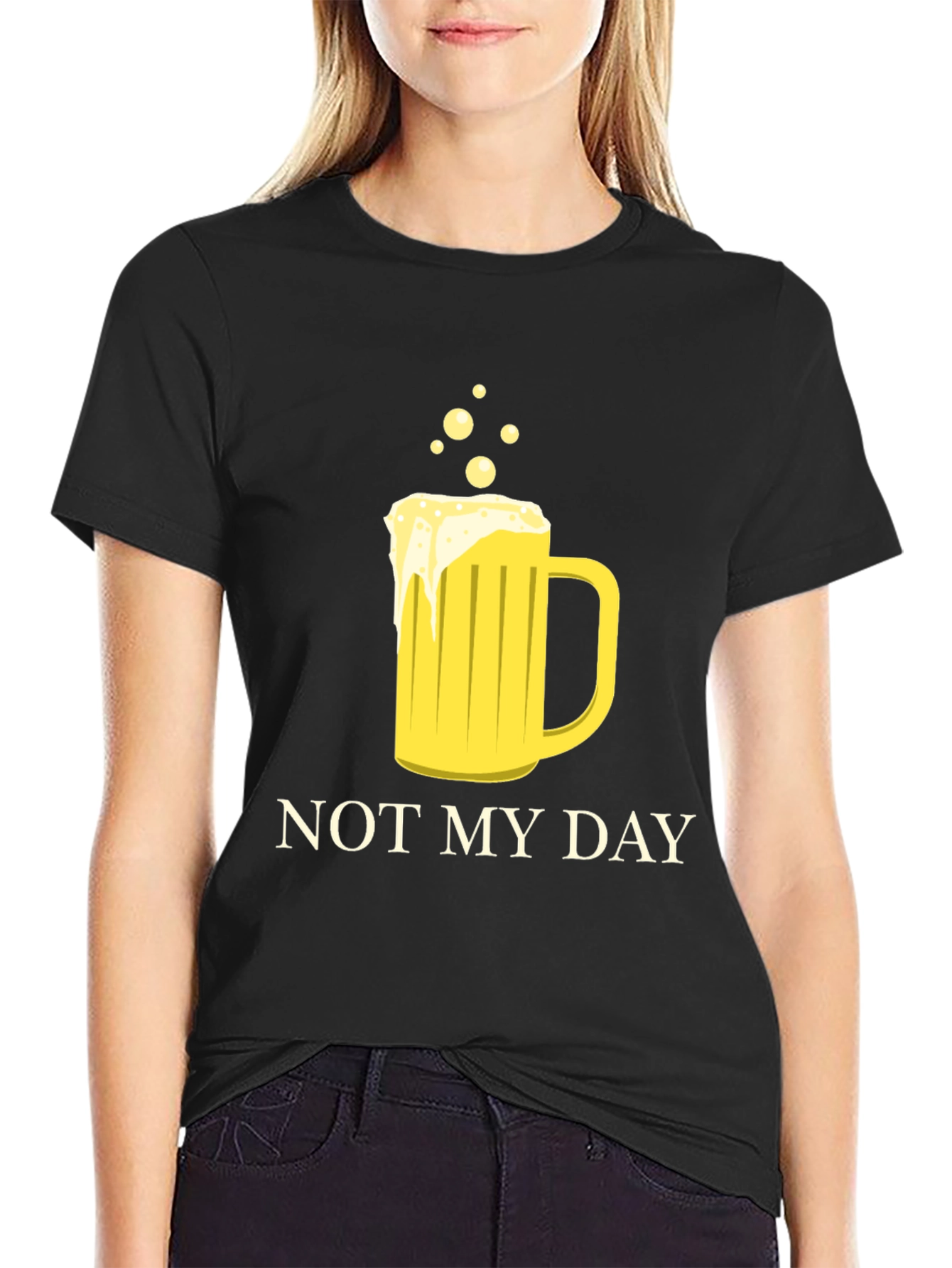 Not My Day Beer Mug Graphic T-Shirt